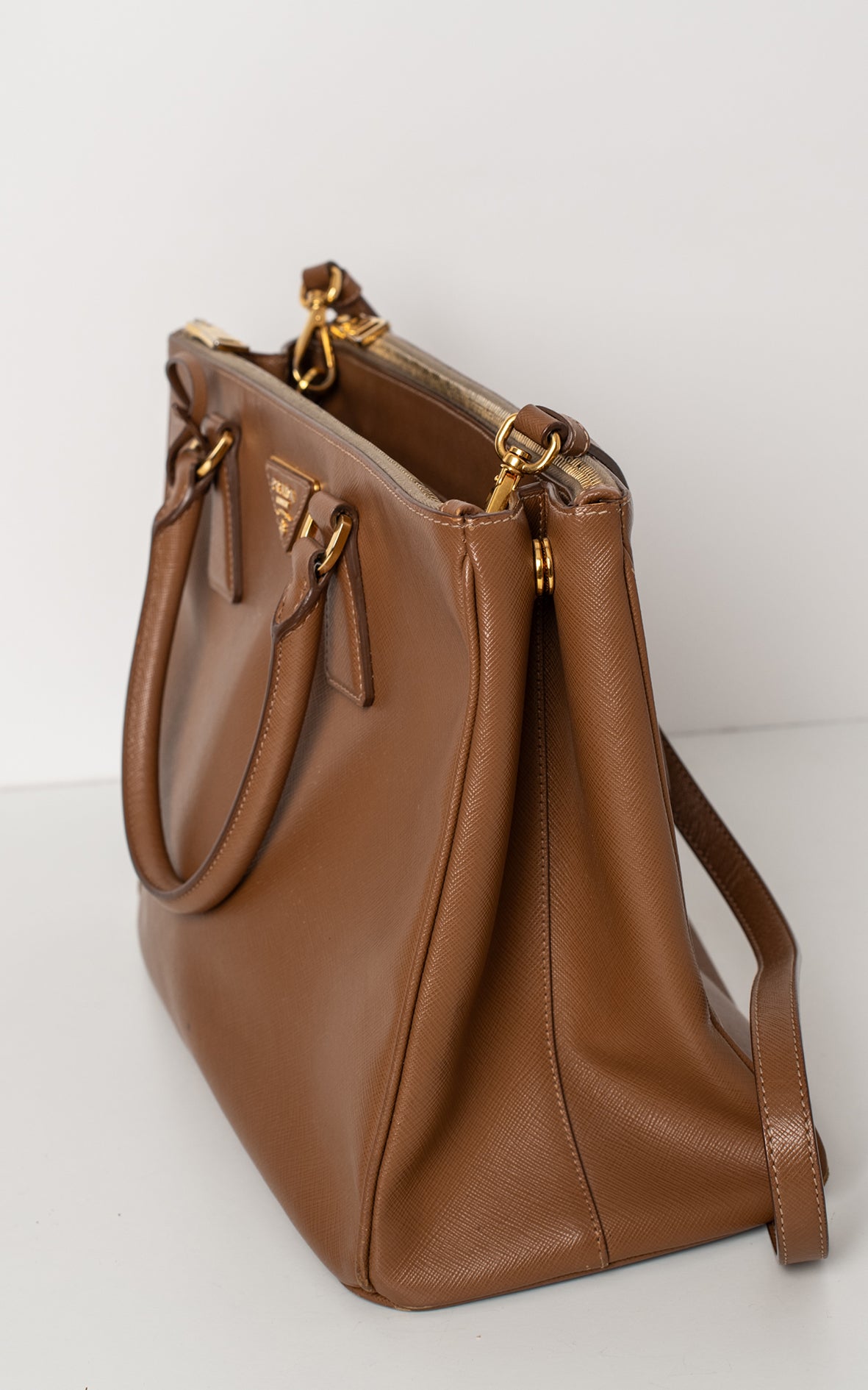 Bolso camel de piel