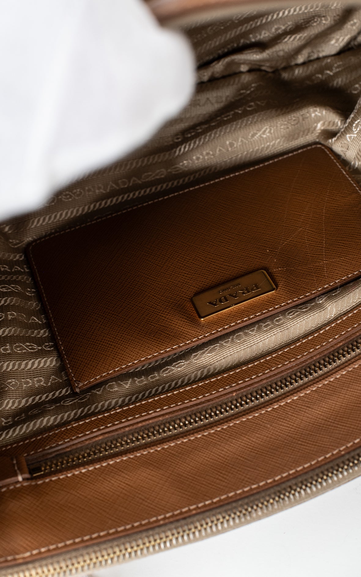 Bolso camel de piel