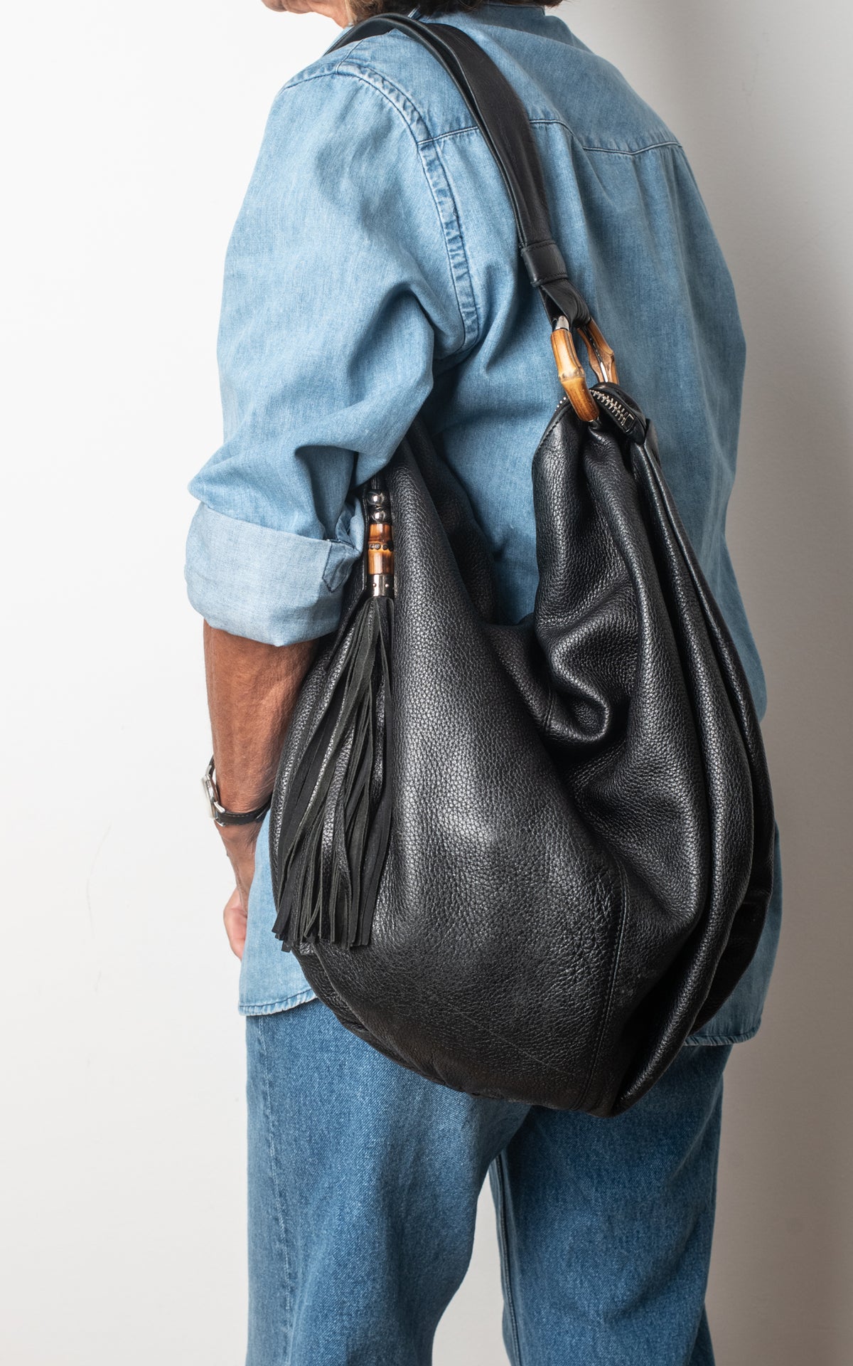 Gucci bamboo hobo