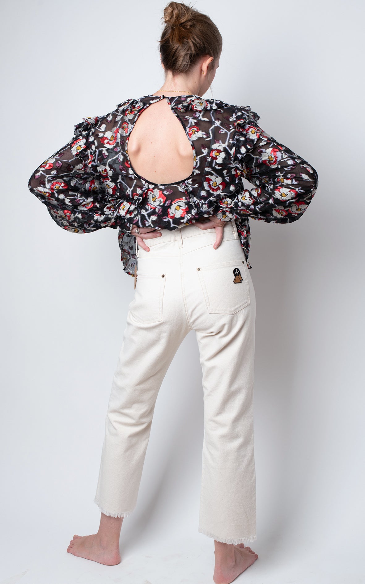 Pantalón blanco roto