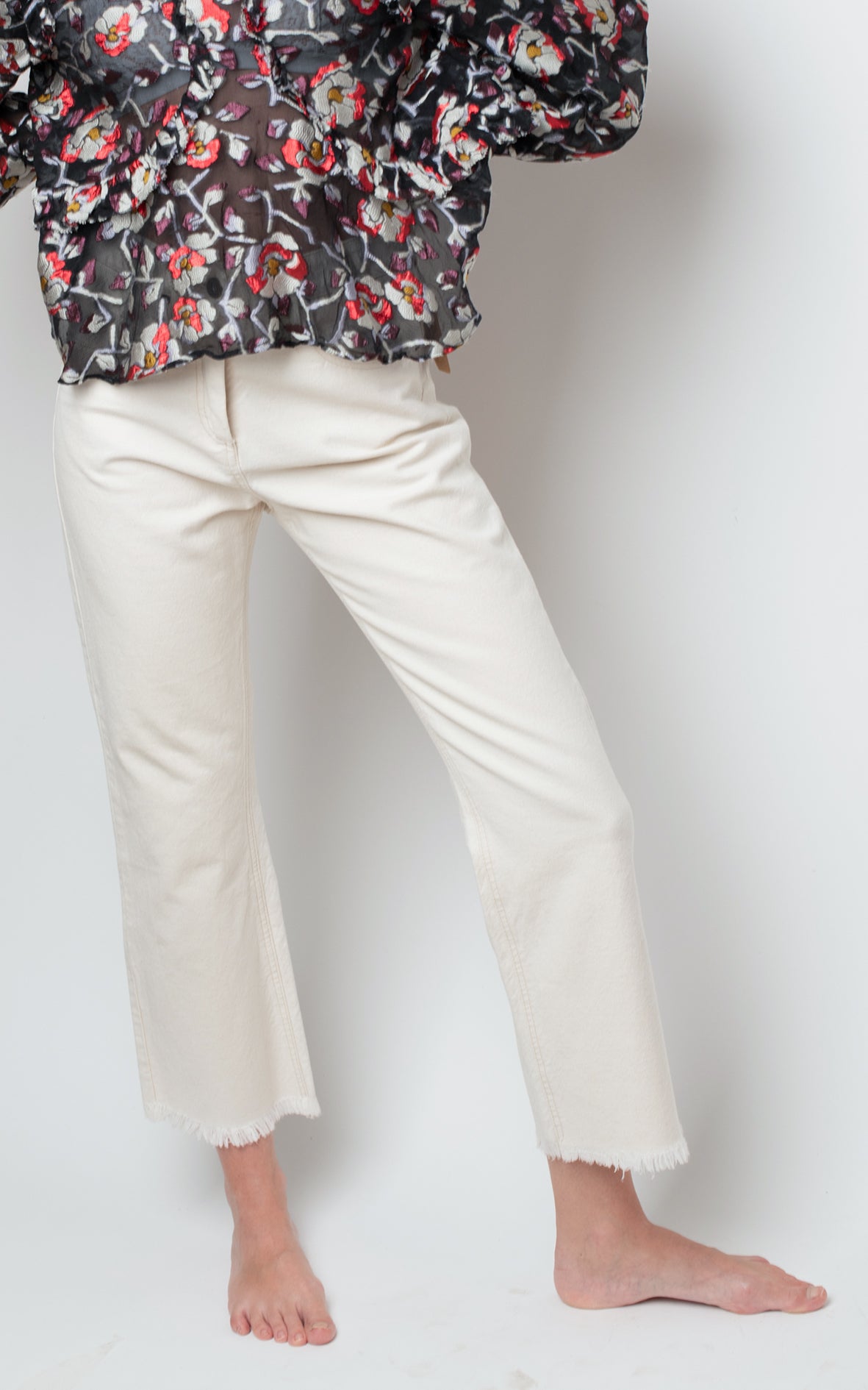 Pantalón blanco roto