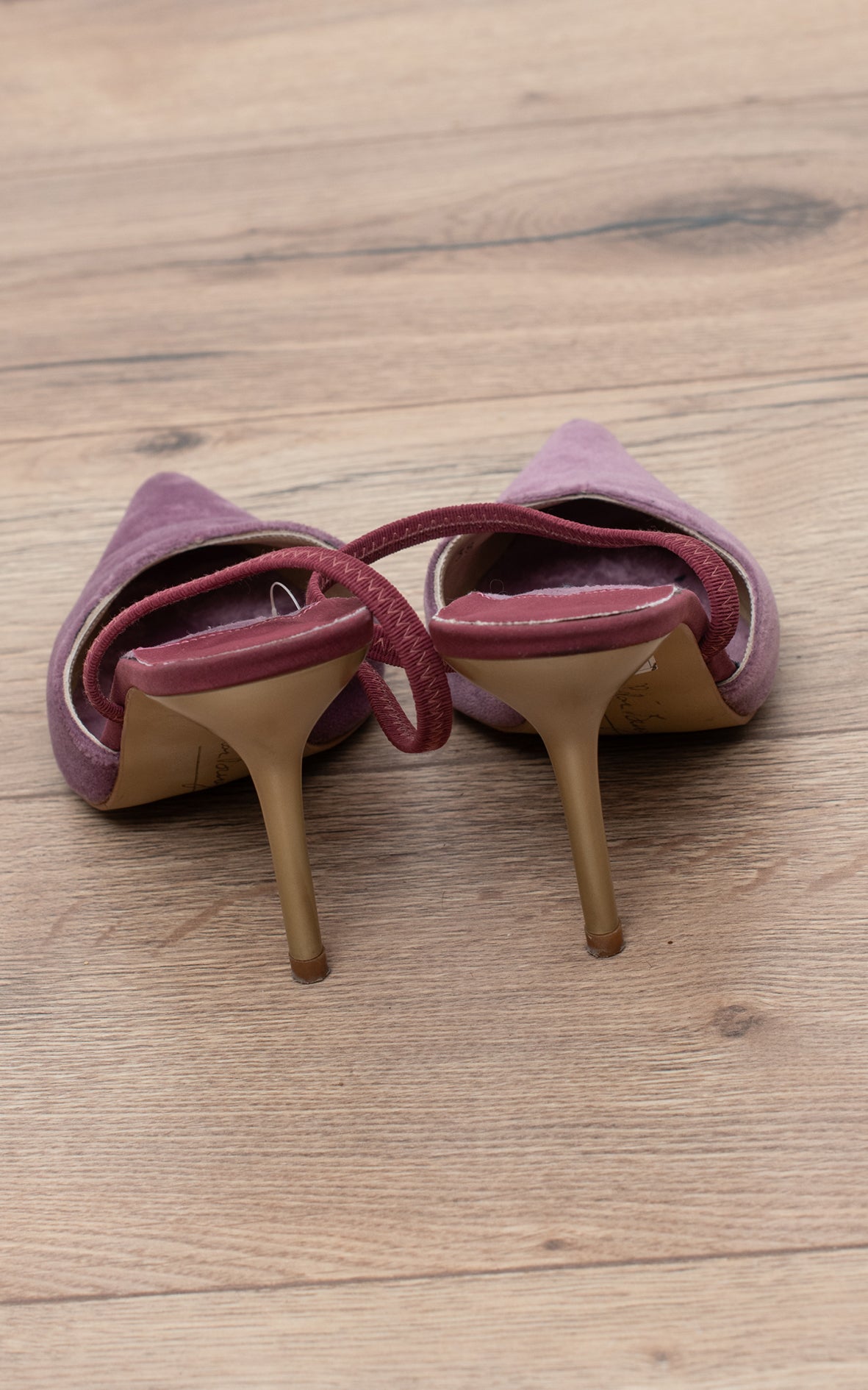 Zapatos terciopelo rosas