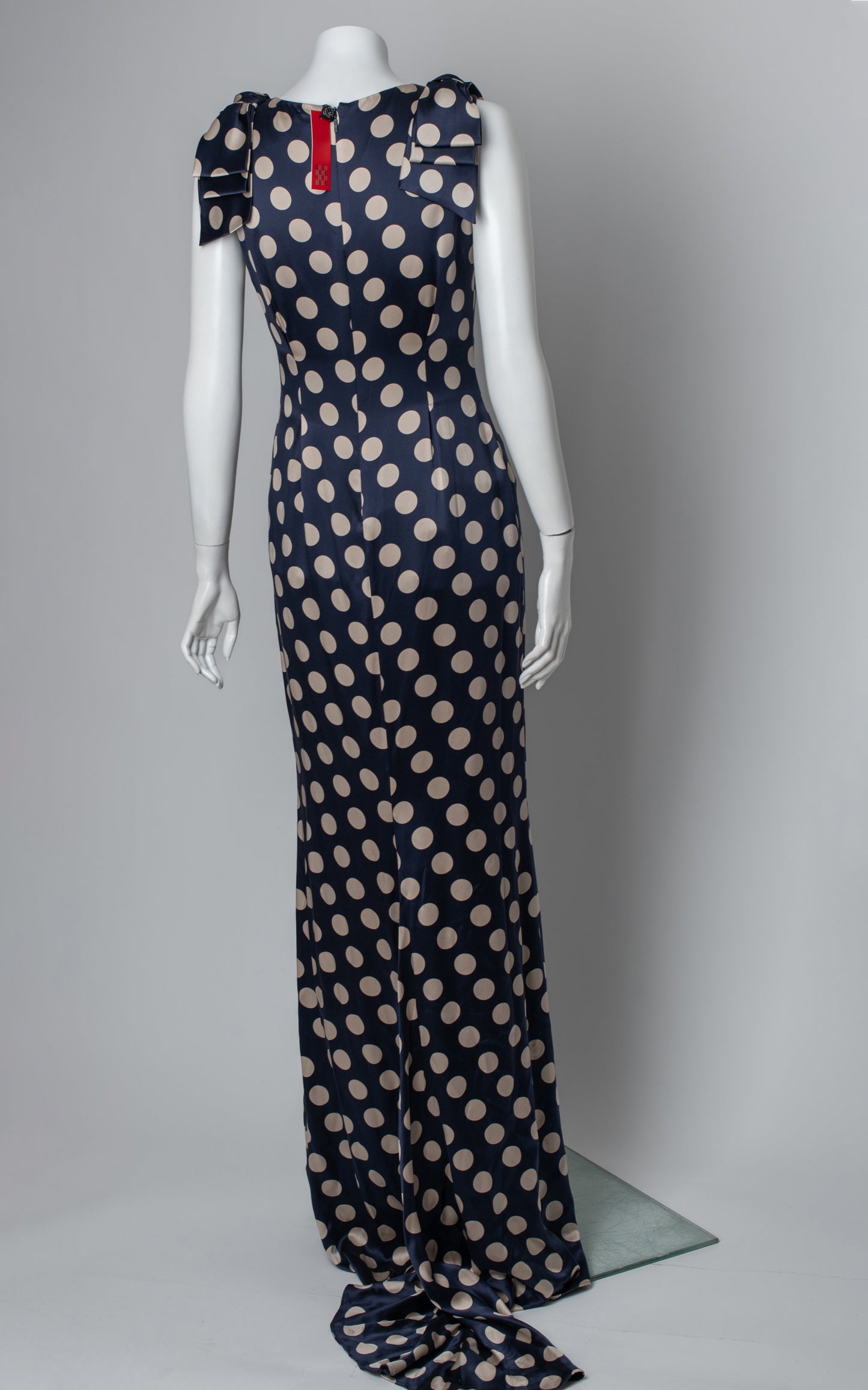 Vestido largo lunares