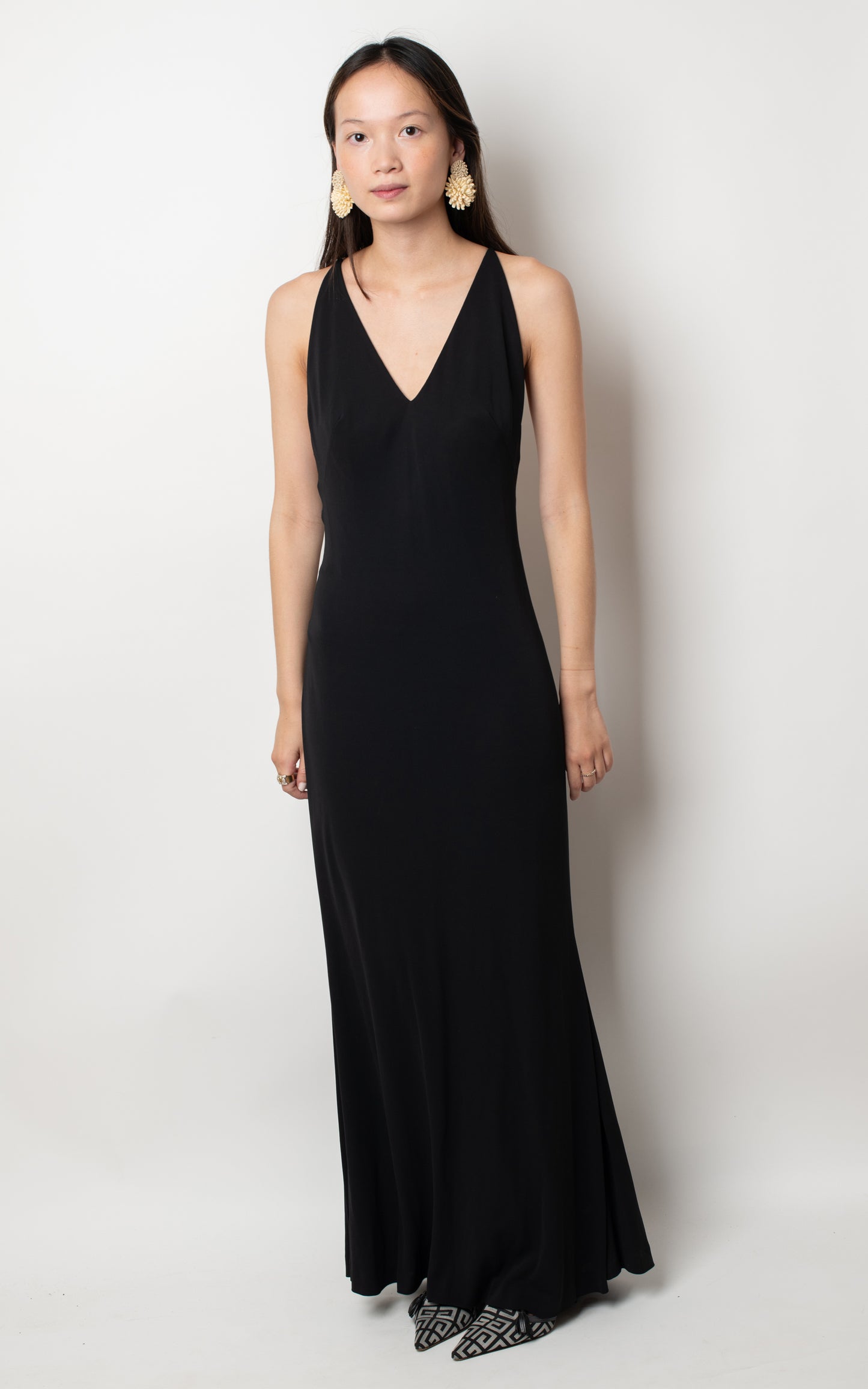 Vestido tirantes pedrería YSL