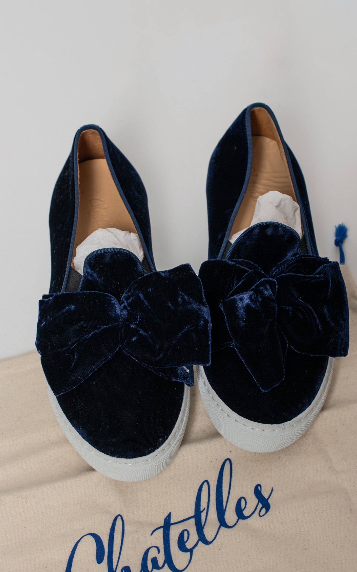 Zapatillas suela goma terciopelo