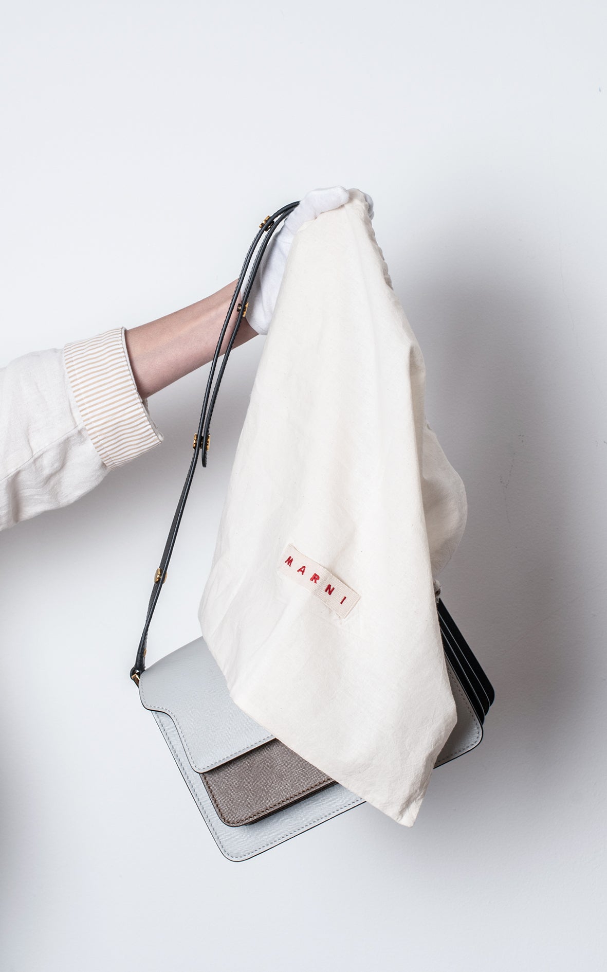Bolso trunk bicolor
