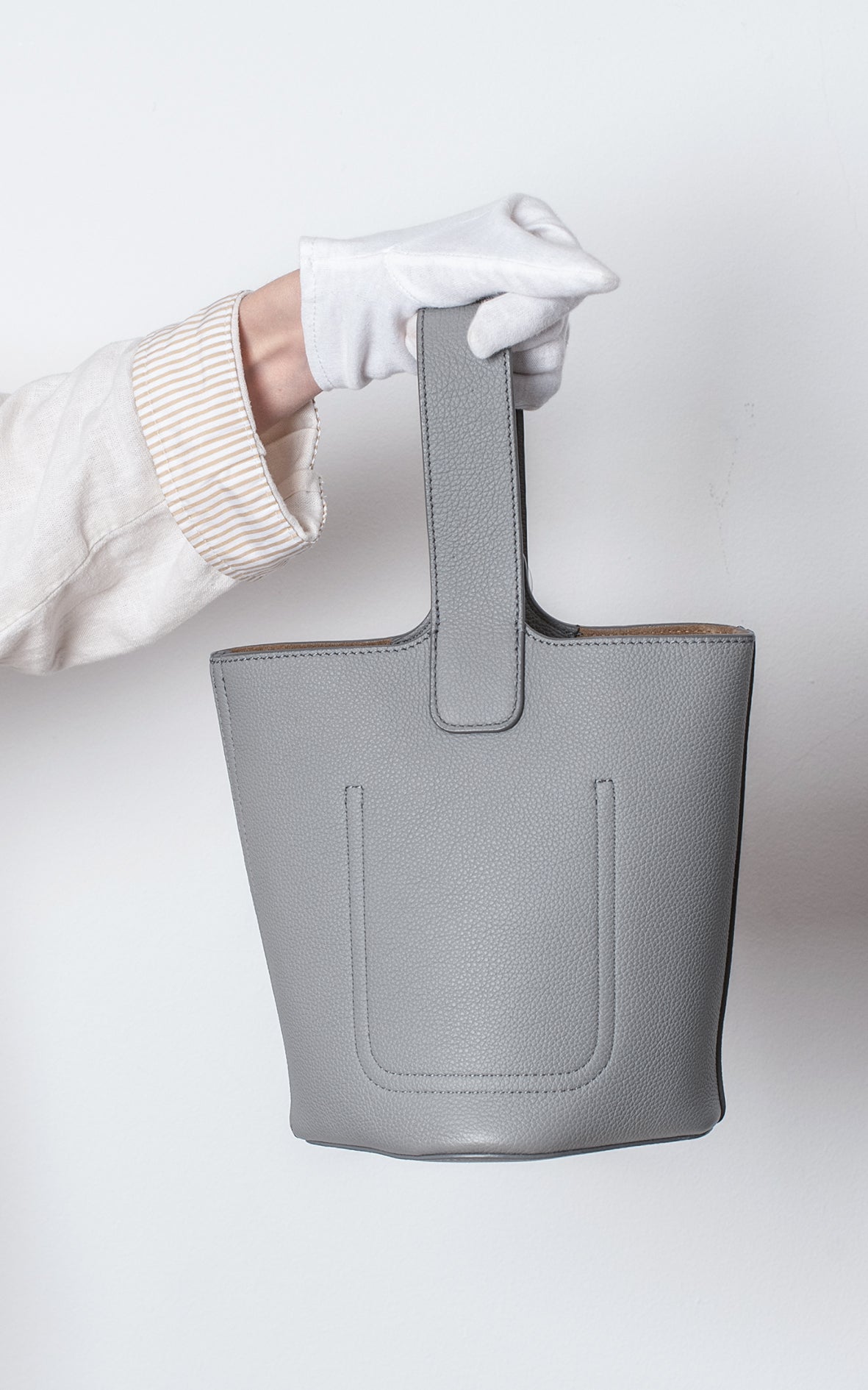 Pebble bucket mini gris