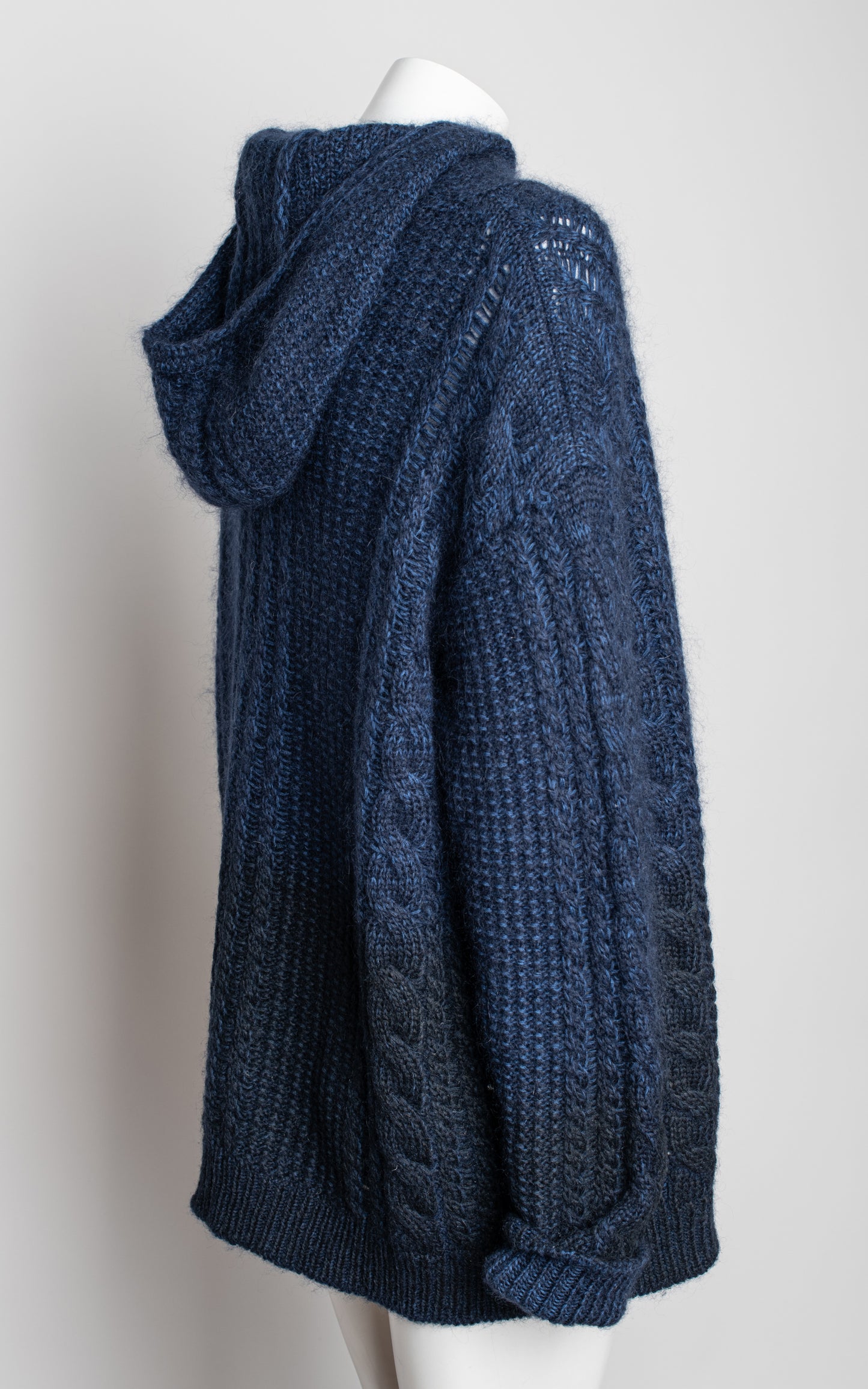 Jersey ochos con capucha (lana & mohair)