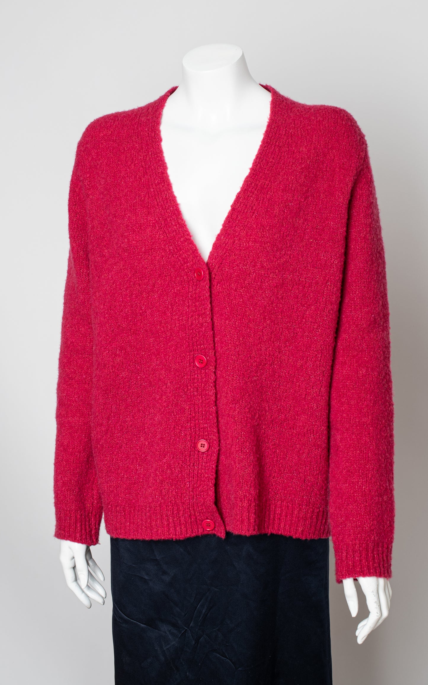 Chaqueta punto frambuesa