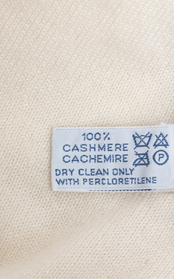 Jersey manga corta bicolor blanco y beige cashmere