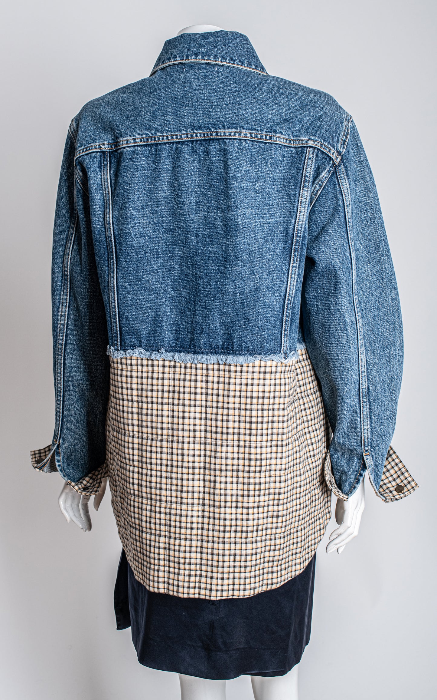 Chaqueta vaquera cuadros