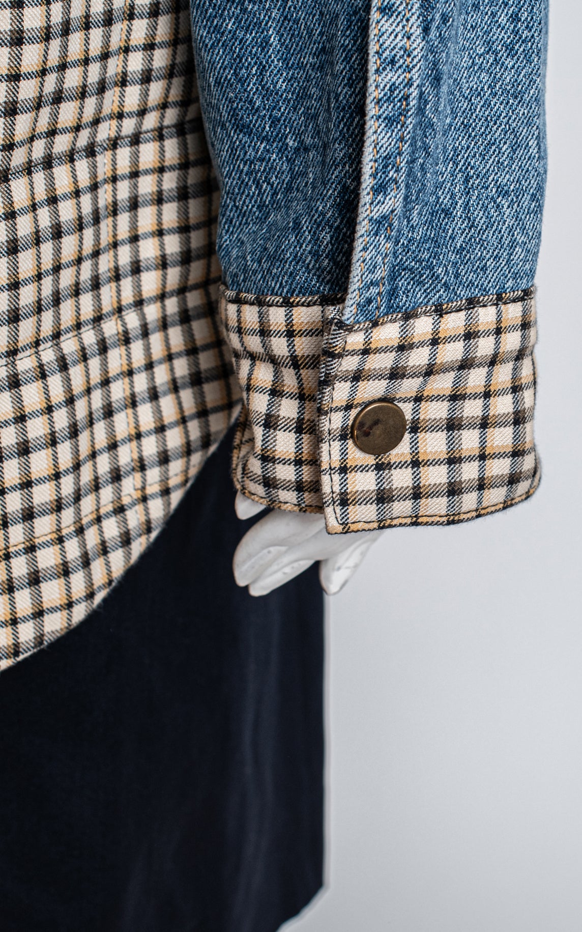 Chaqueta vaquera cuadros