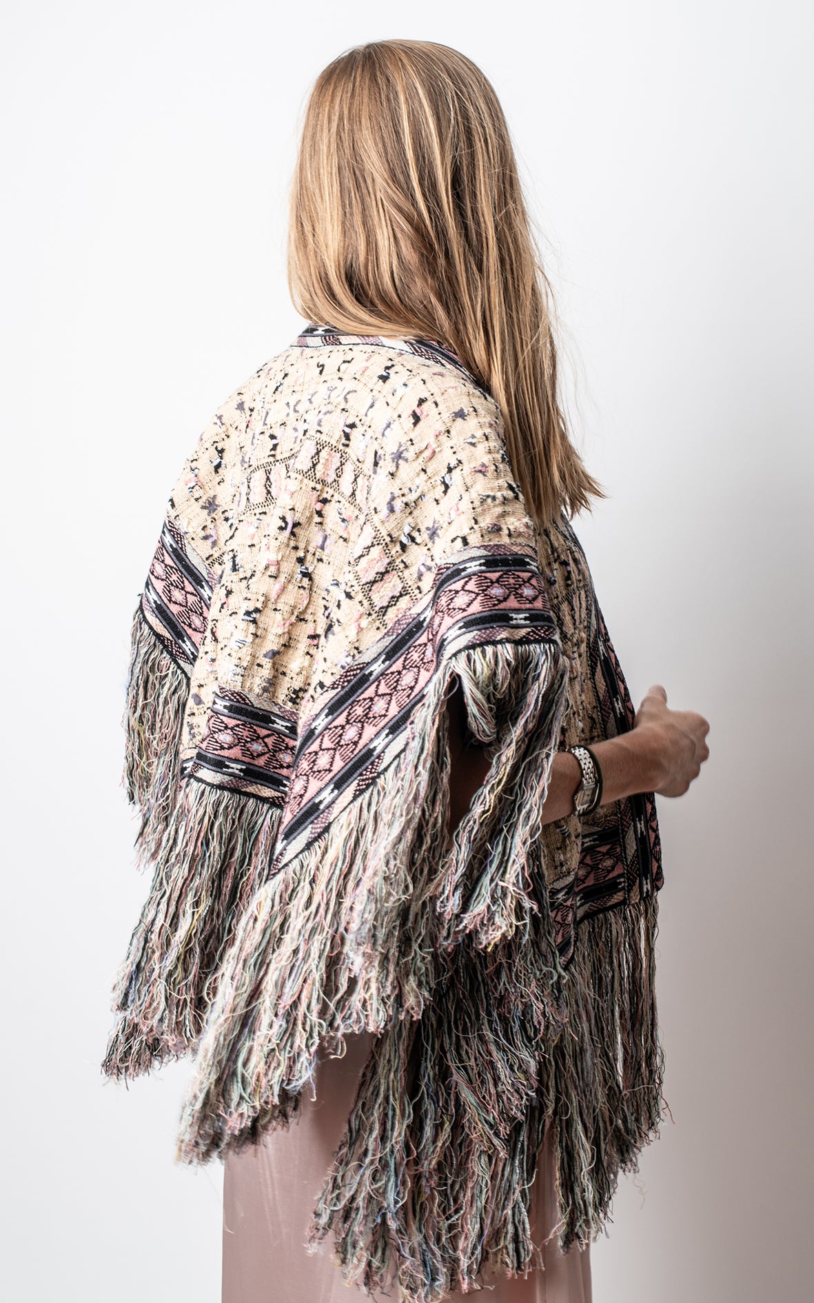 Chal / poncho lana multicolor