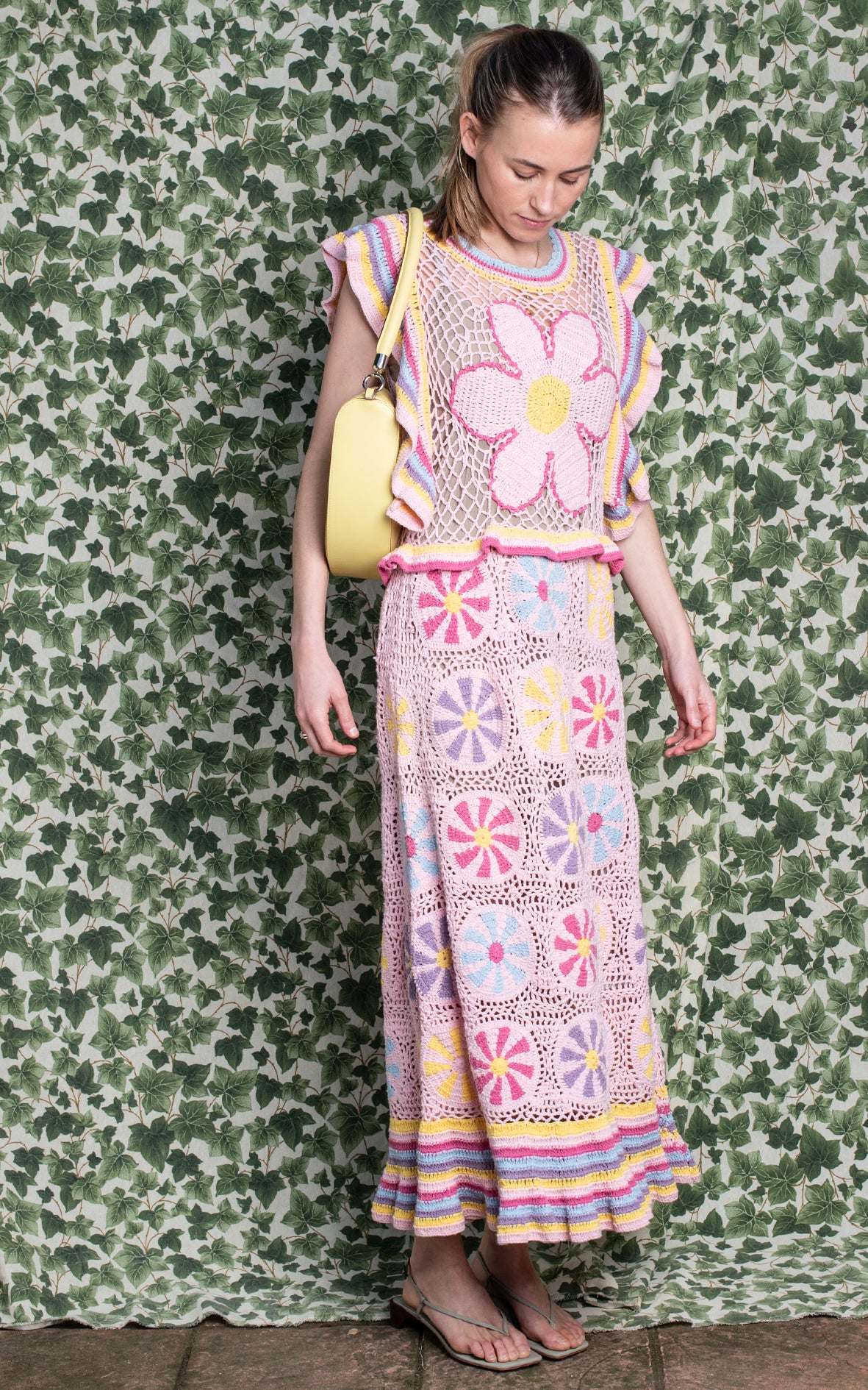 Vestido de punto largo colores