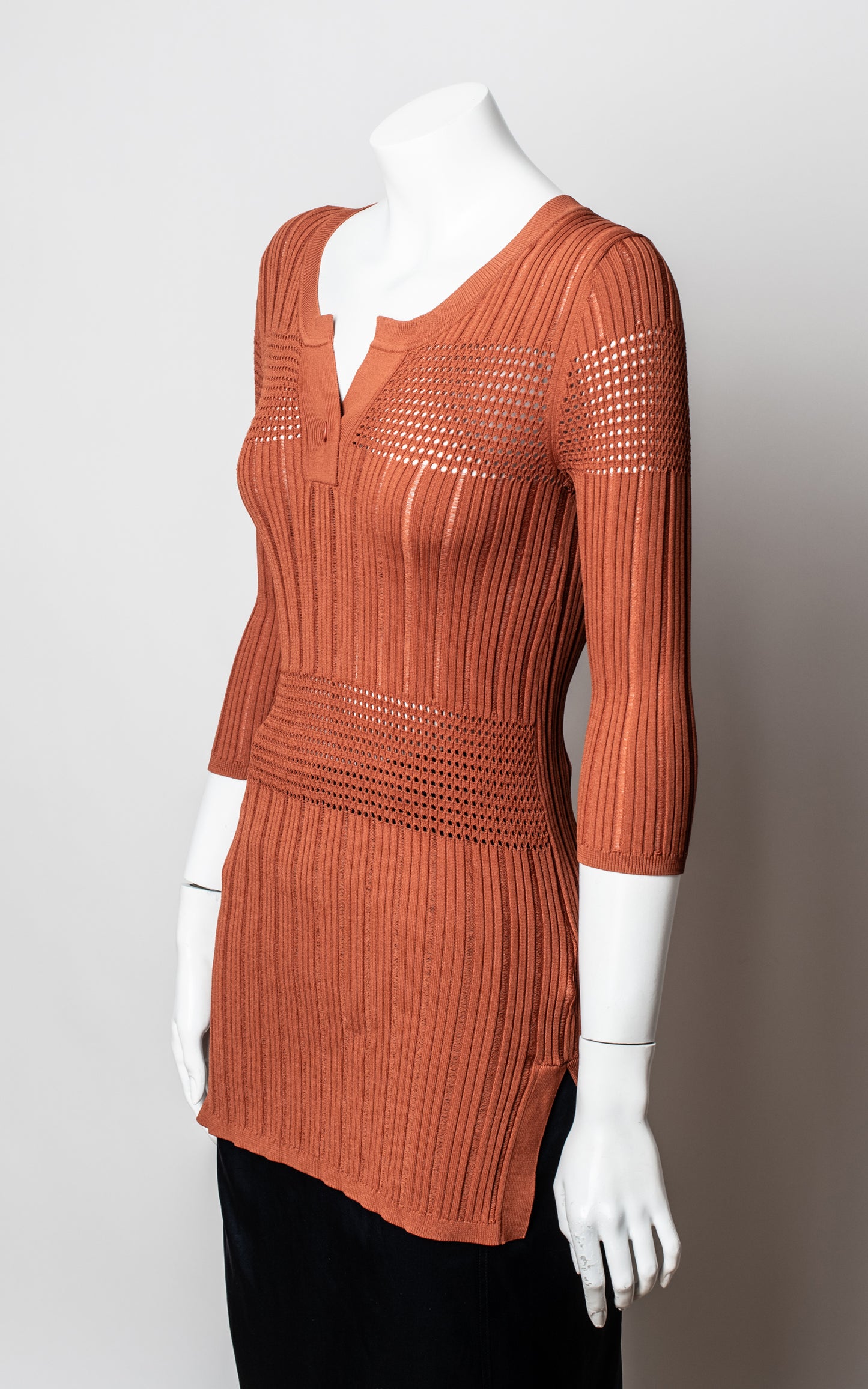 Jersey largo color tabaco