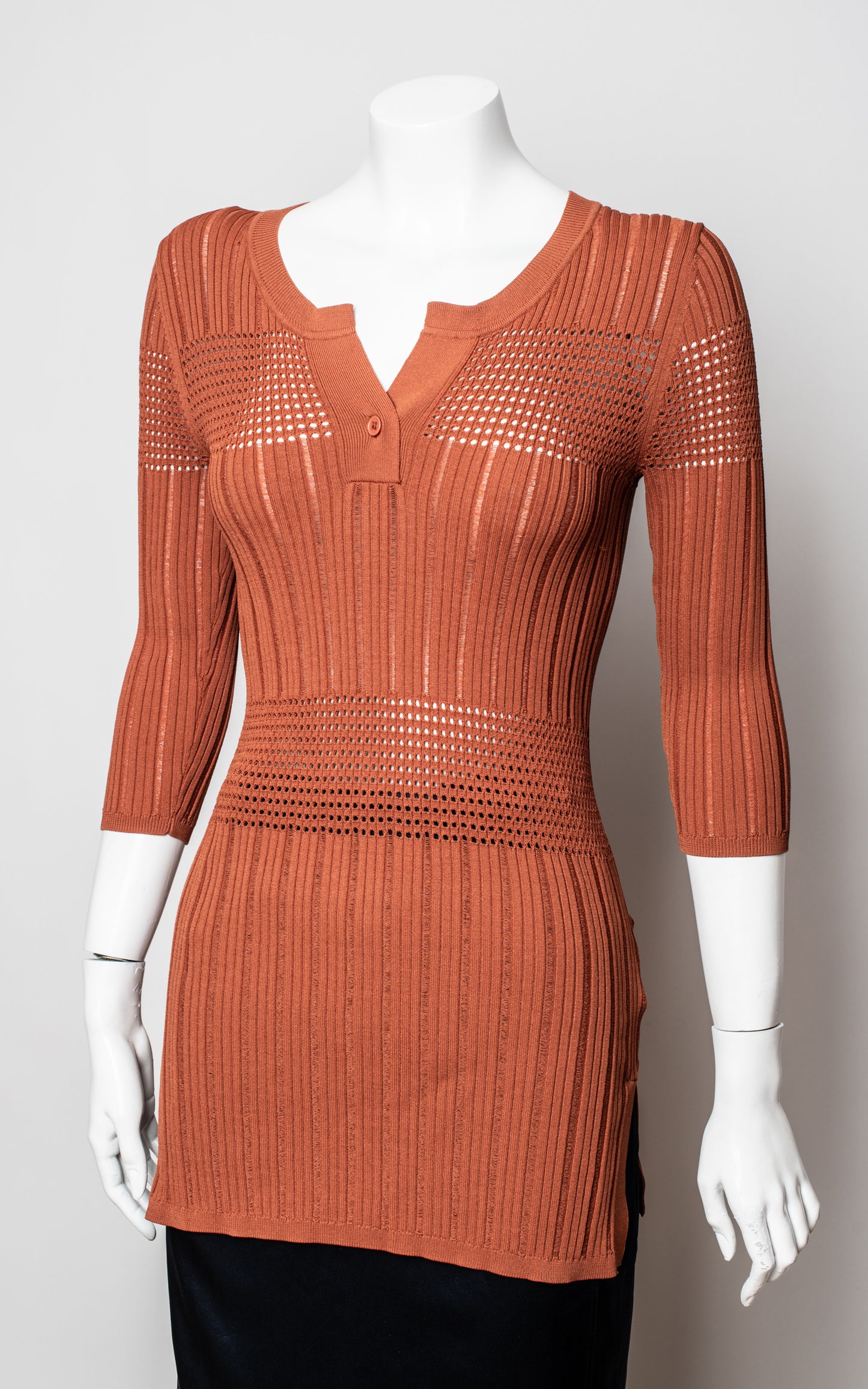 Jersey largo color tabaco