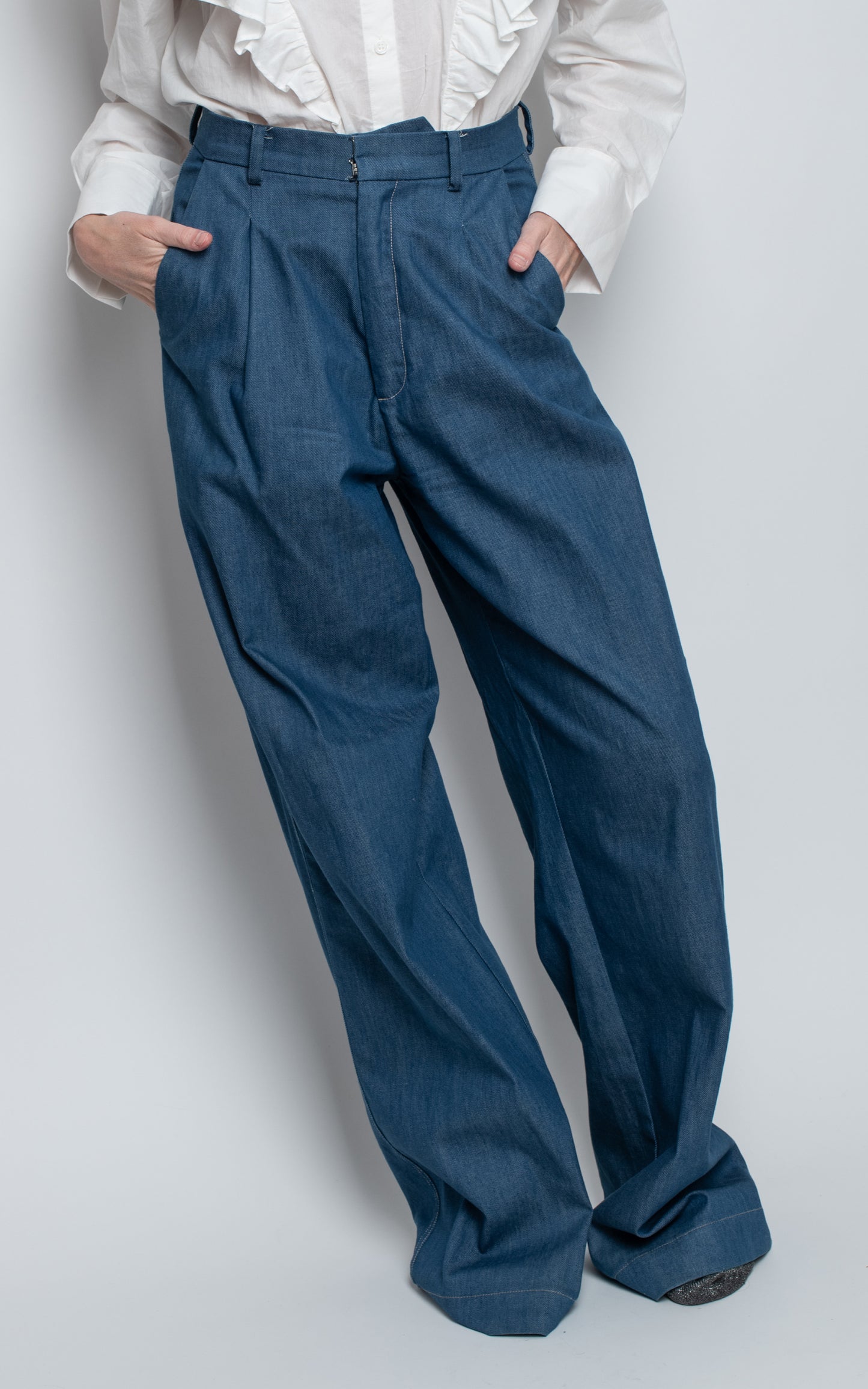 Pantalones pata ancha vaqueros
