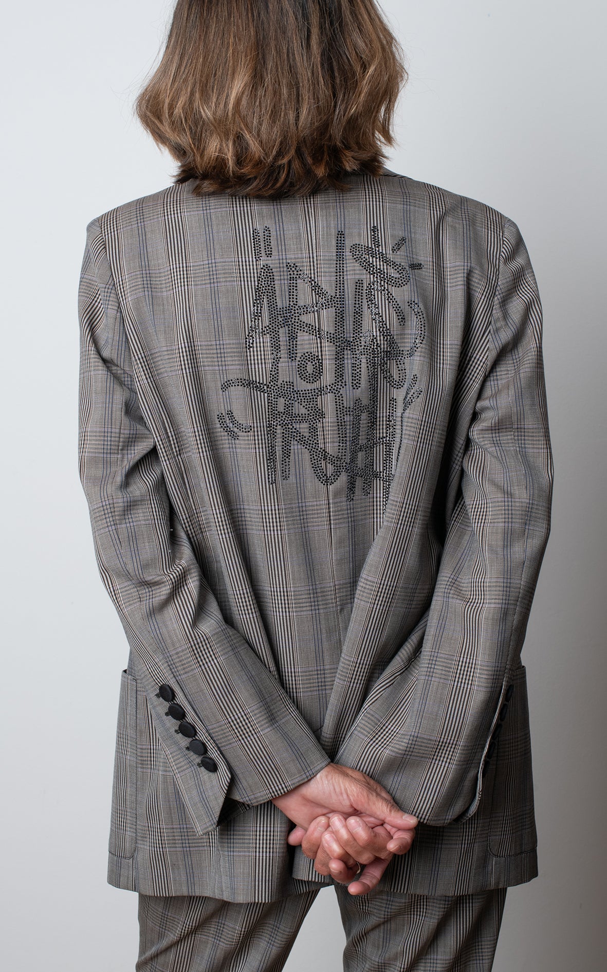 Traje de chaqueta gris