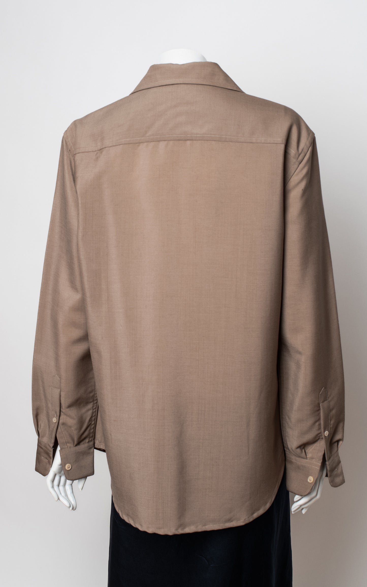 Camisa de mohair marrón