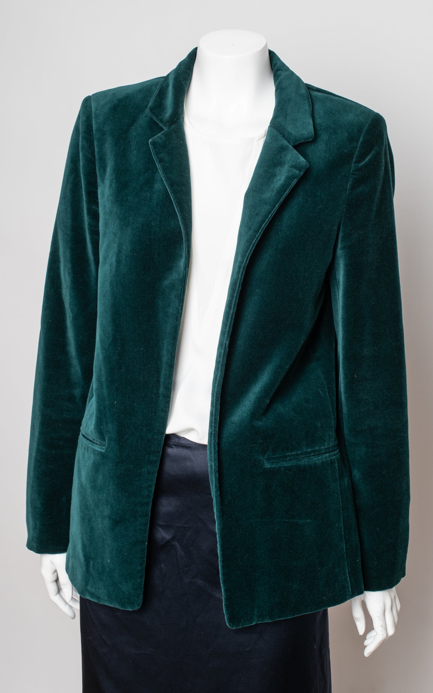 Blaser terciopelo verde