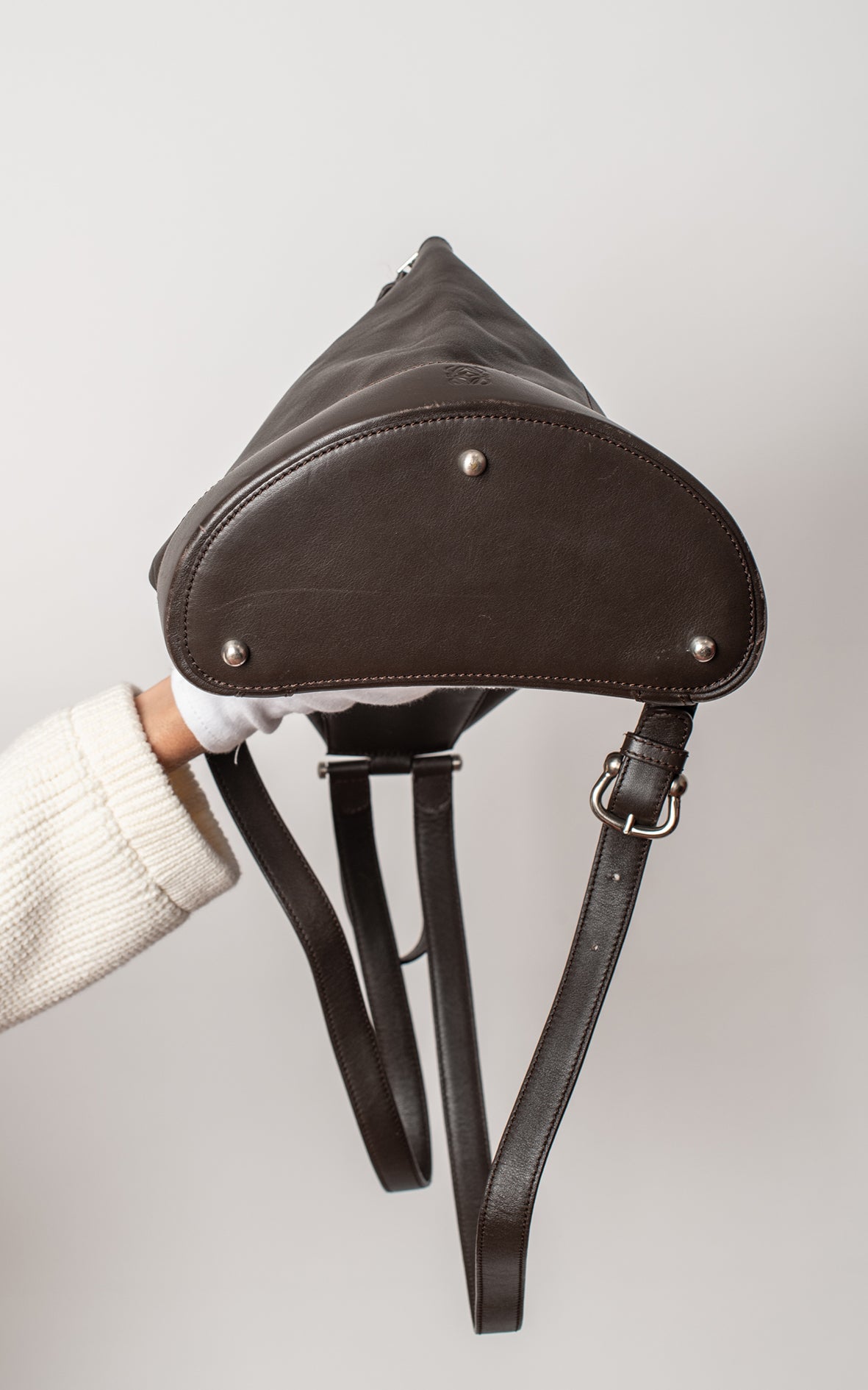 Mochila marrón mini
