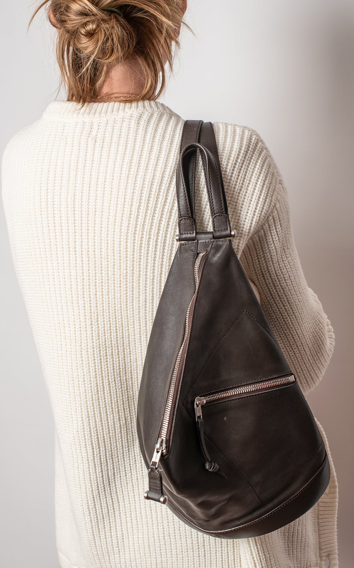 Mochila marrón mini