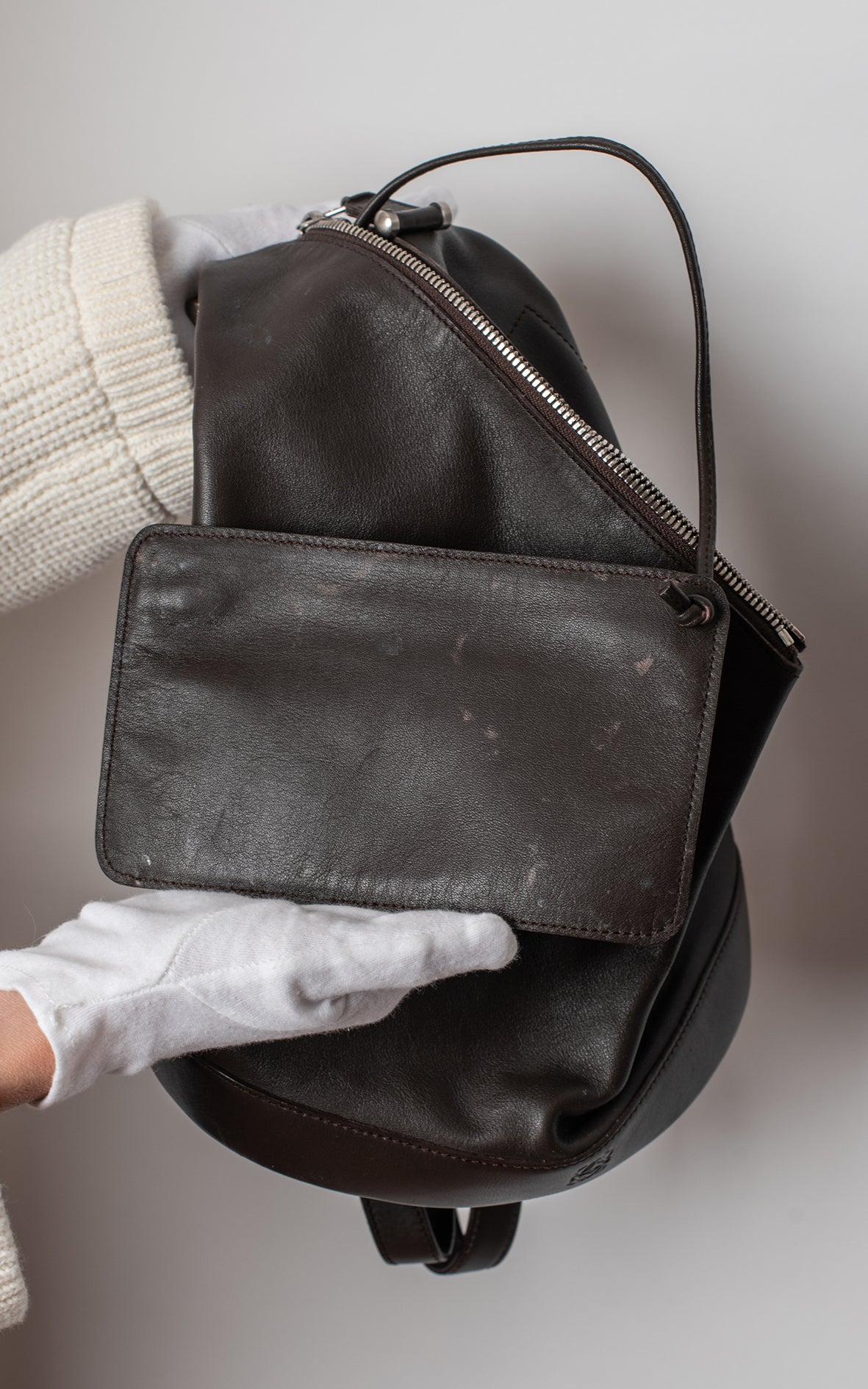 Mochila marrón mini