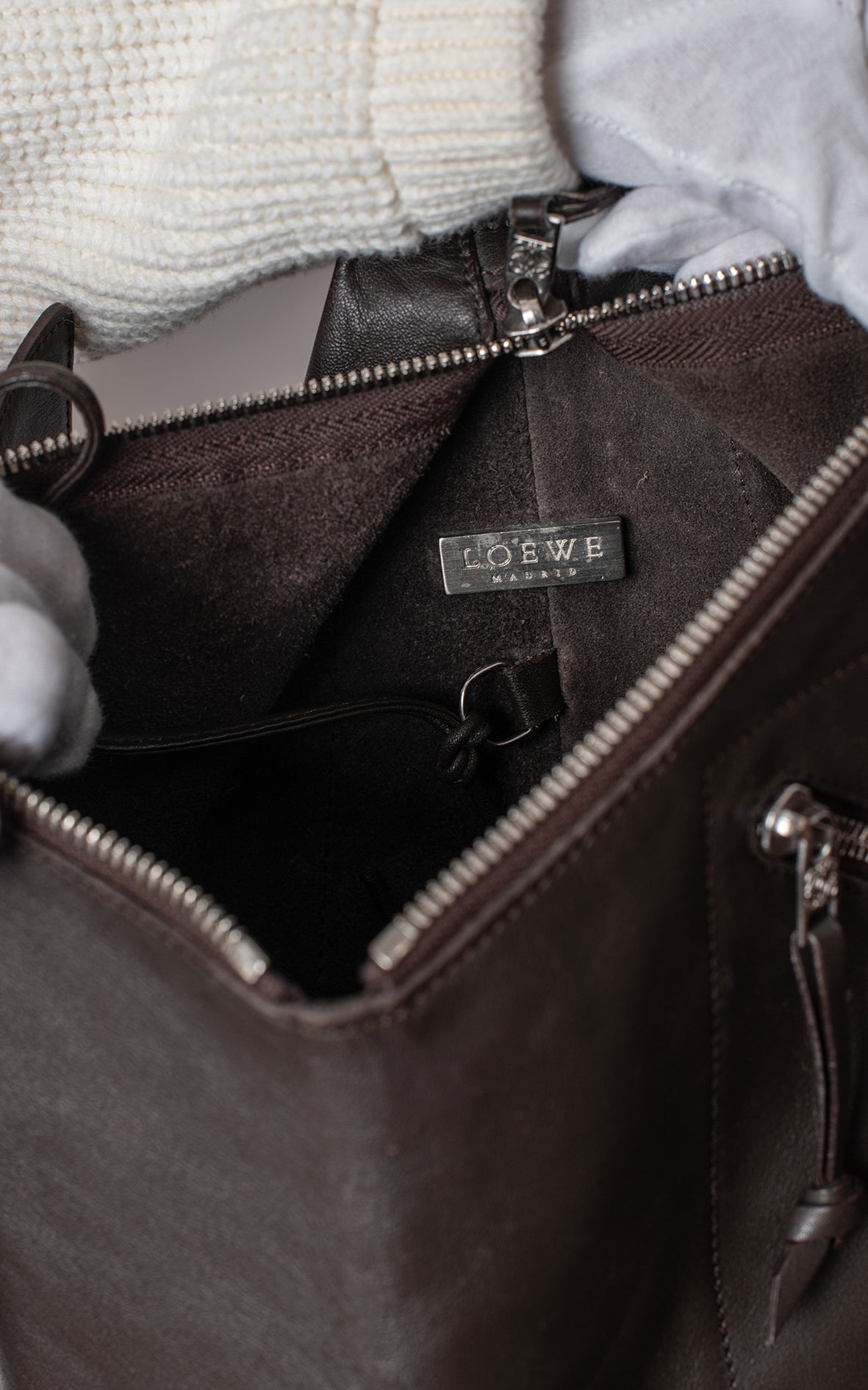 Mochila marrón mini