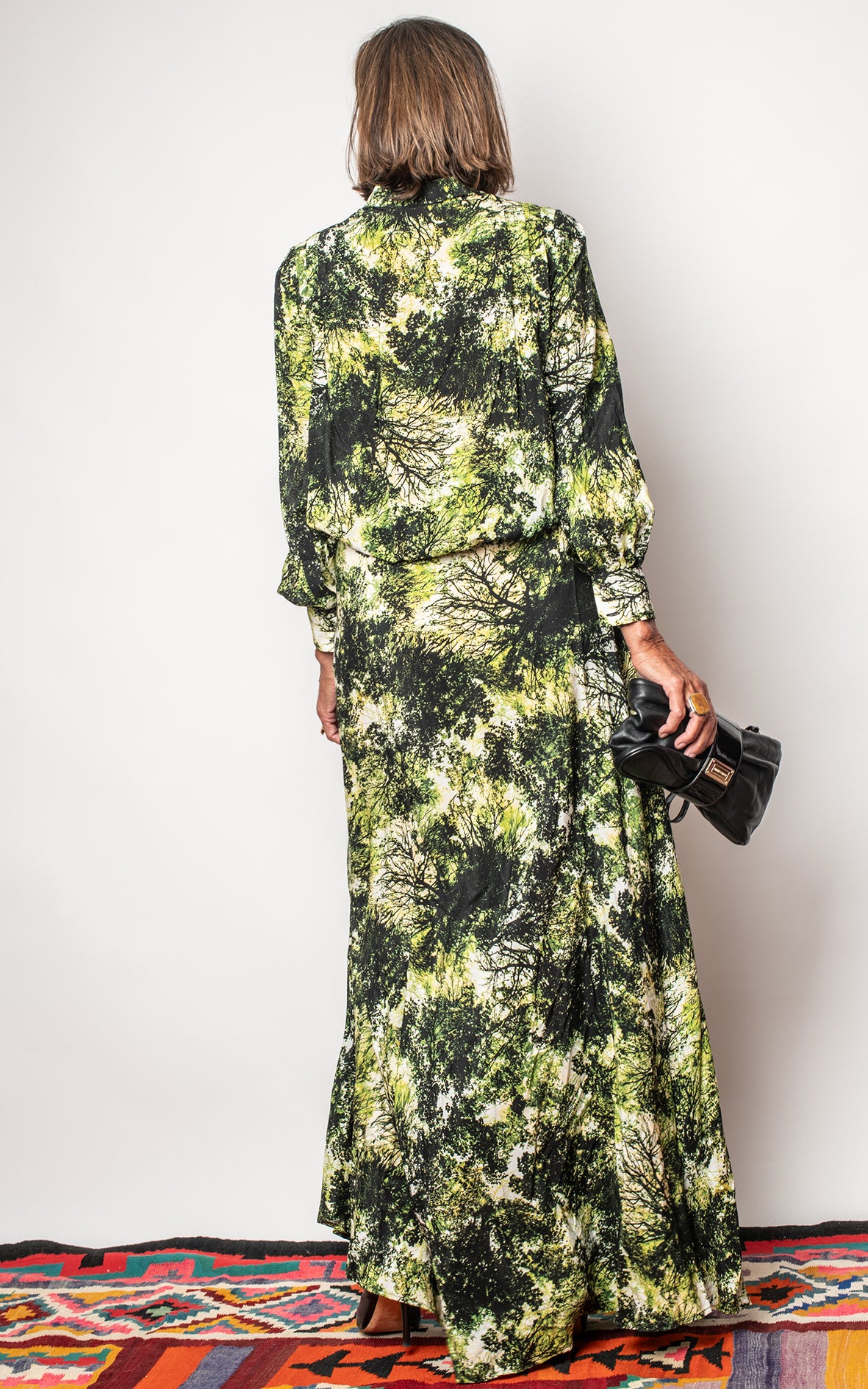 Vestido estampado forest