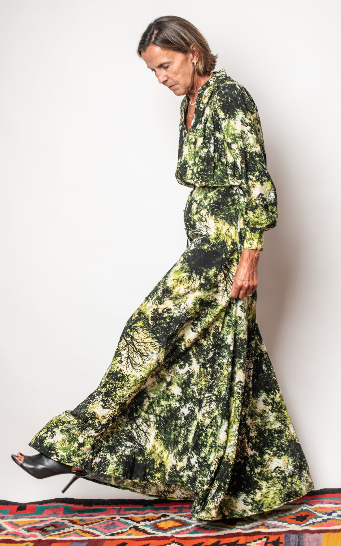 Vestido estampado forest