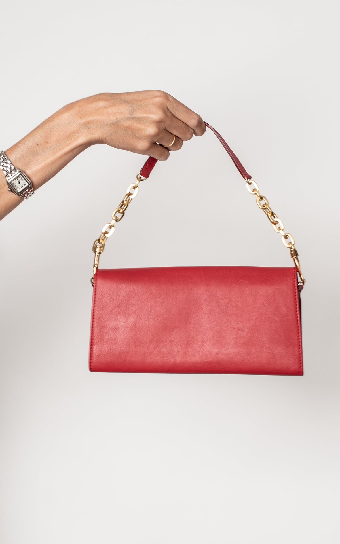 Bolso / Cartera de piel rosa