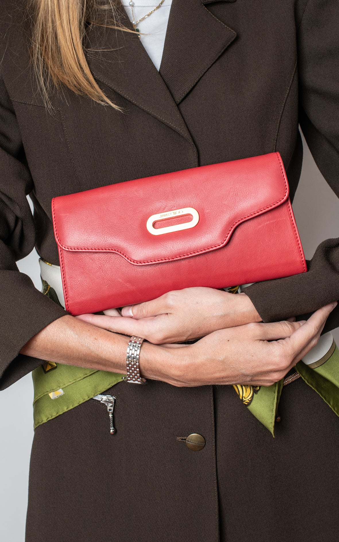 Bolso / Cartera de piel rosa