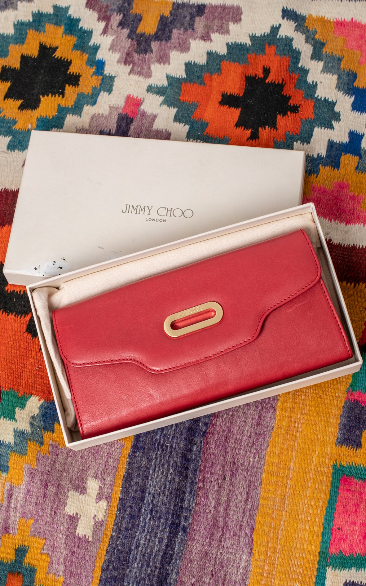 Bolso / Cartera de piel rosa