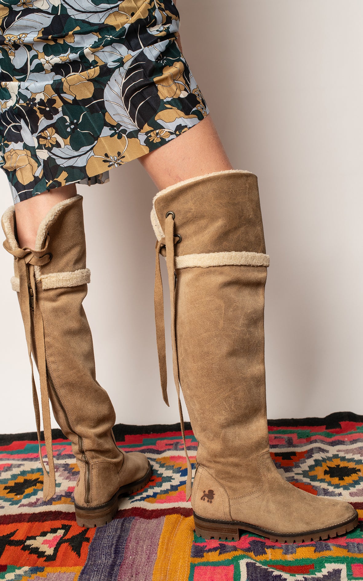 Botas de ante altas