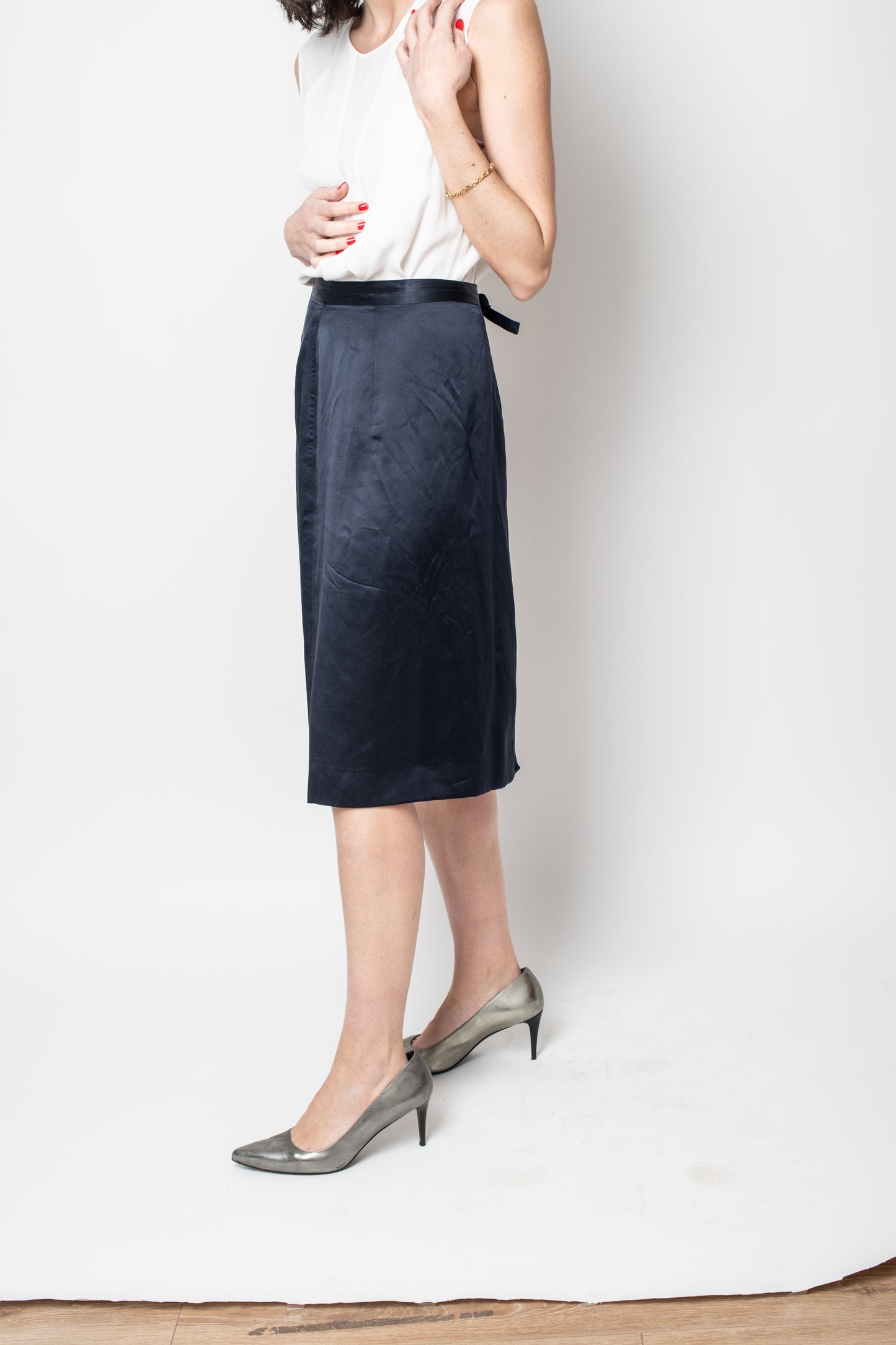 Falda azul marina