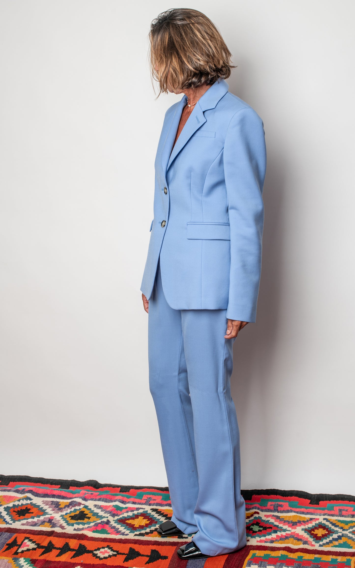 Traje de chaqueta azul