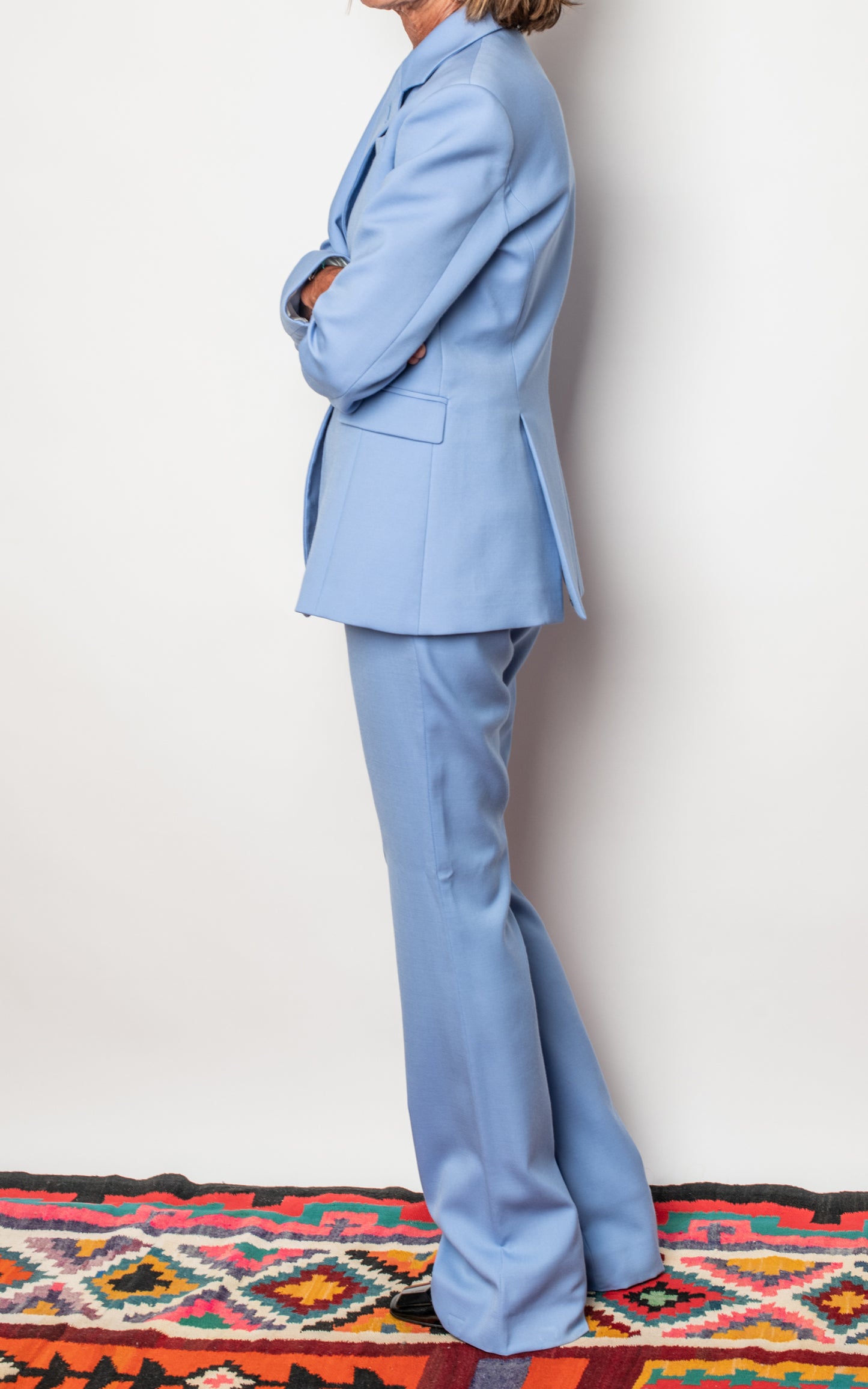 Traje de chaqueta azul