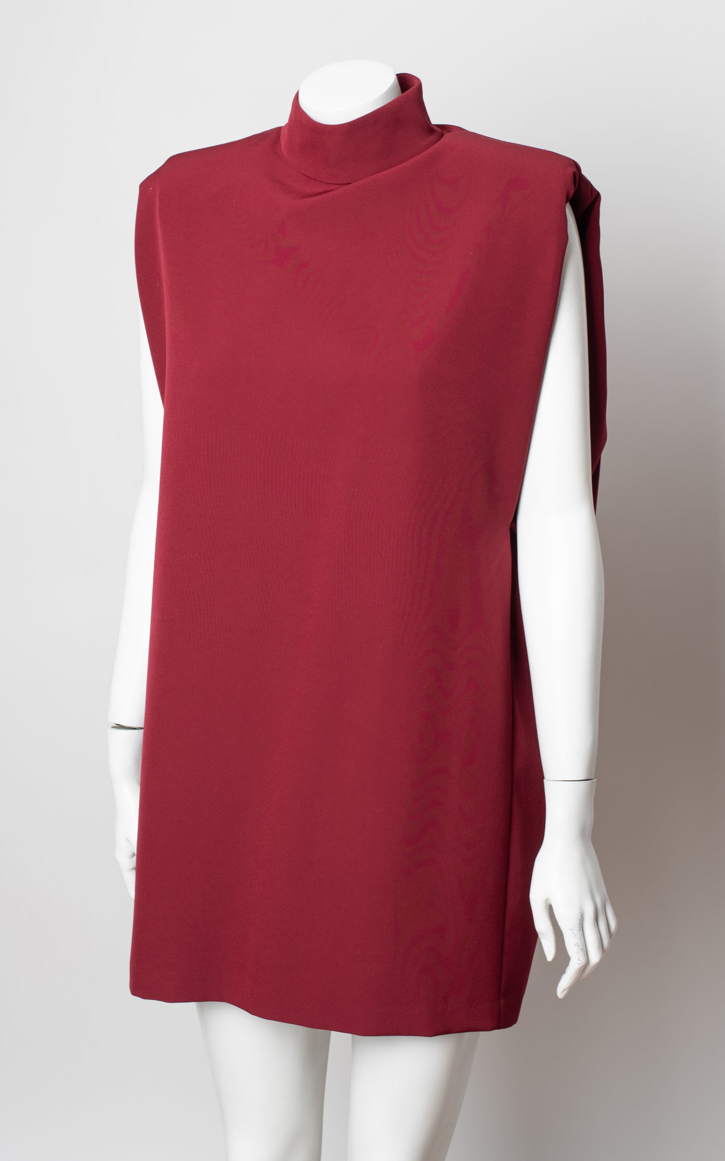 Top/vestido granate largo