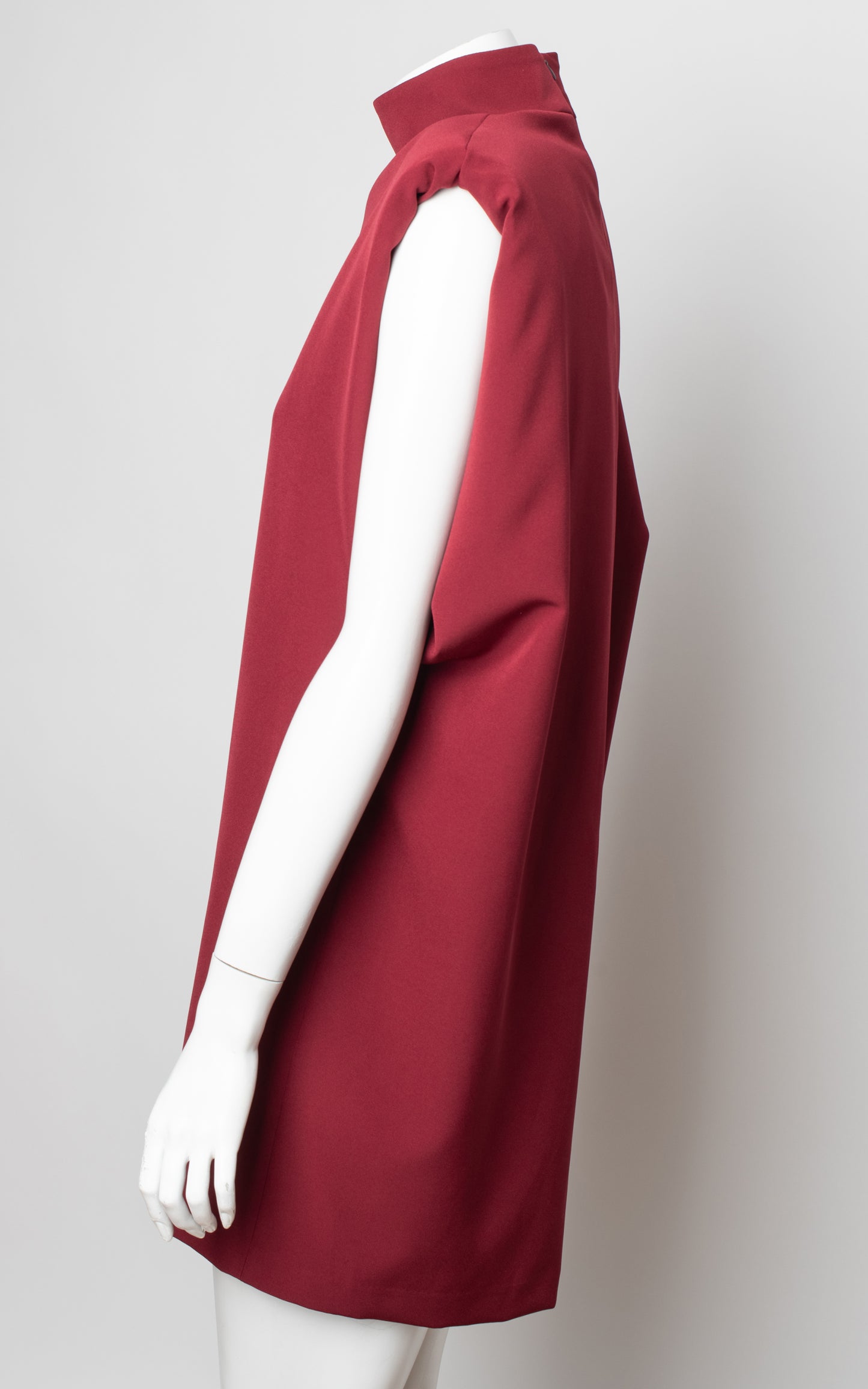 Top/vestido granate largo