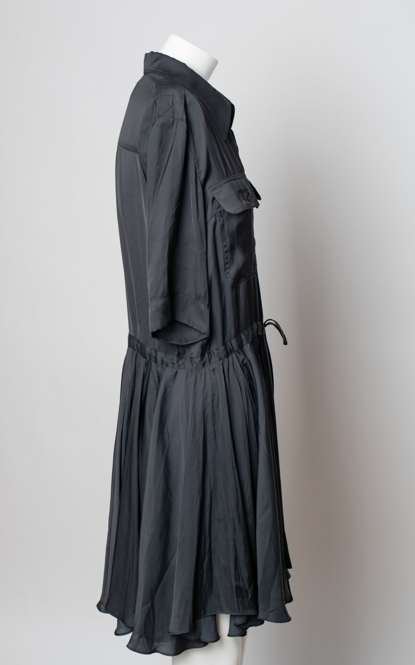 Vestido negro botones corto lazo cintura Zadig & Voltaire
