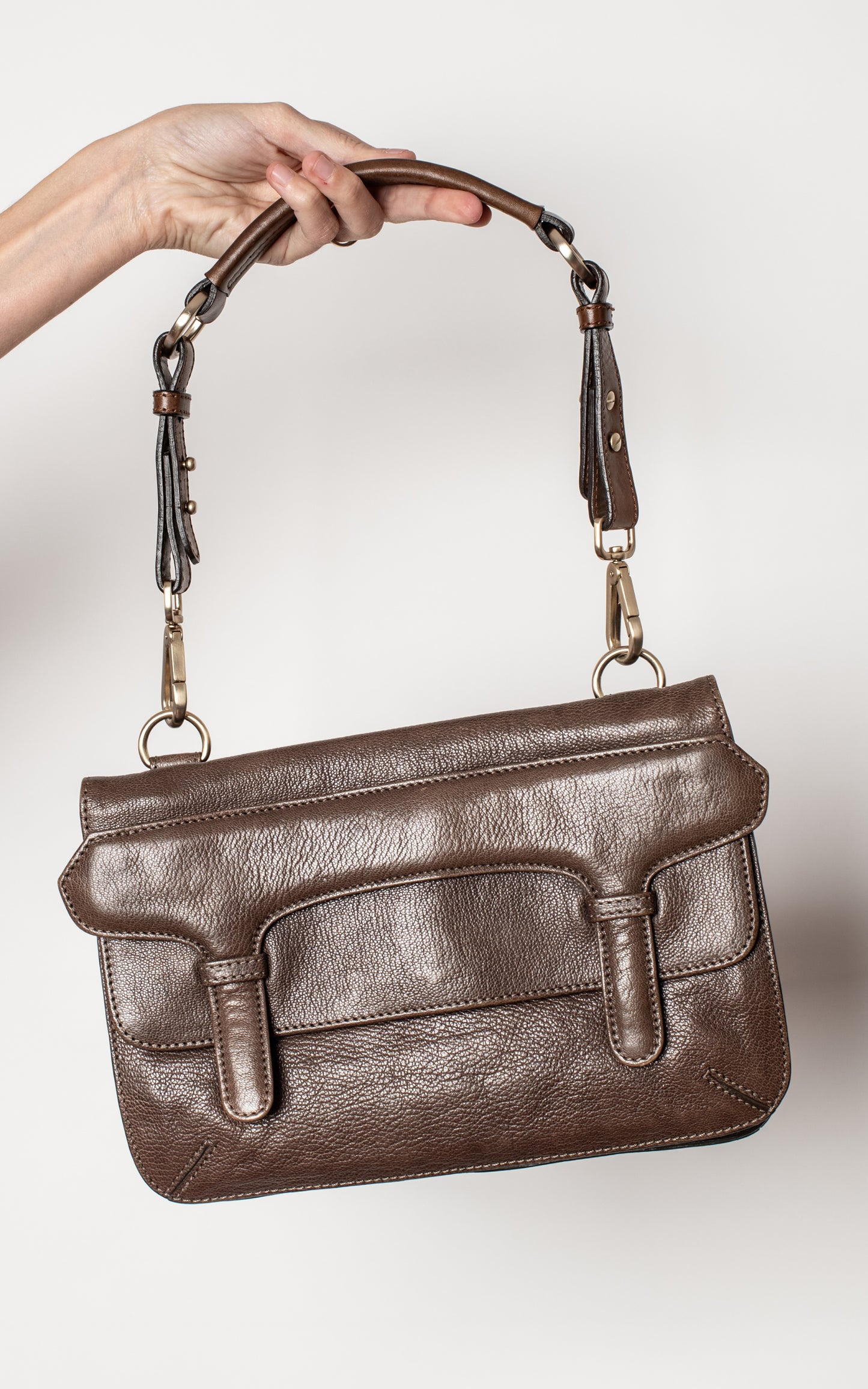 Bolso hombro piel
