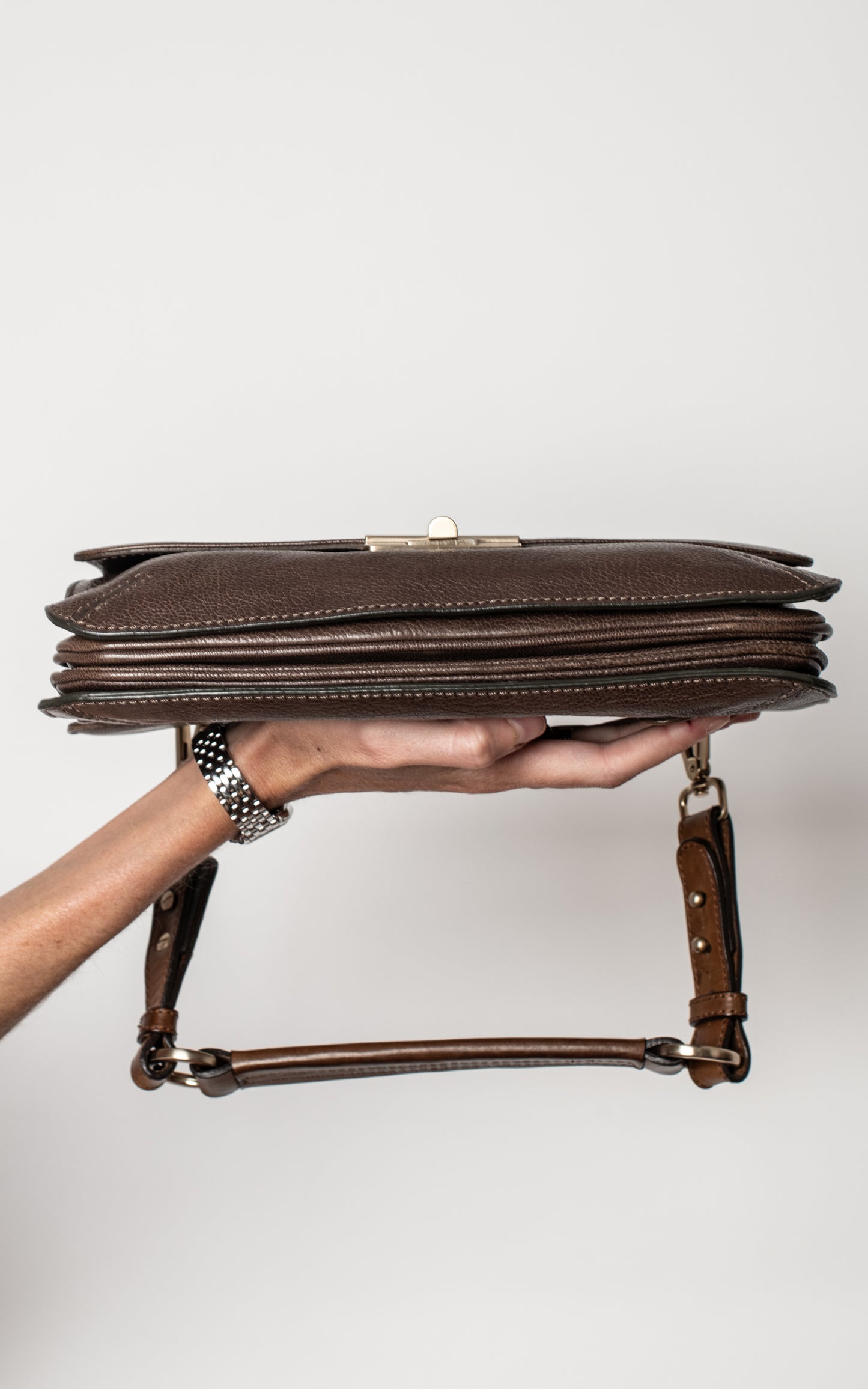 Bolso hombro piel