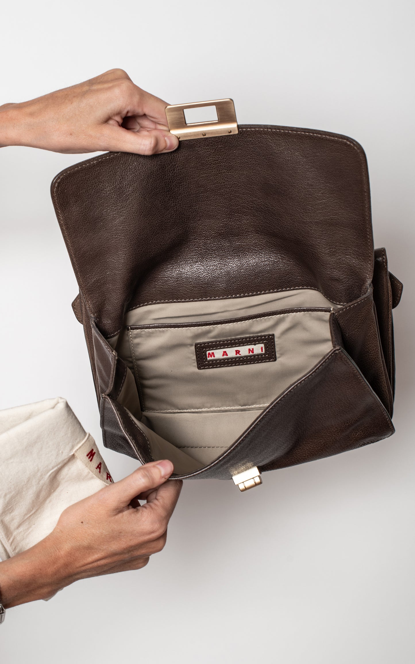 Bolso hombro piel