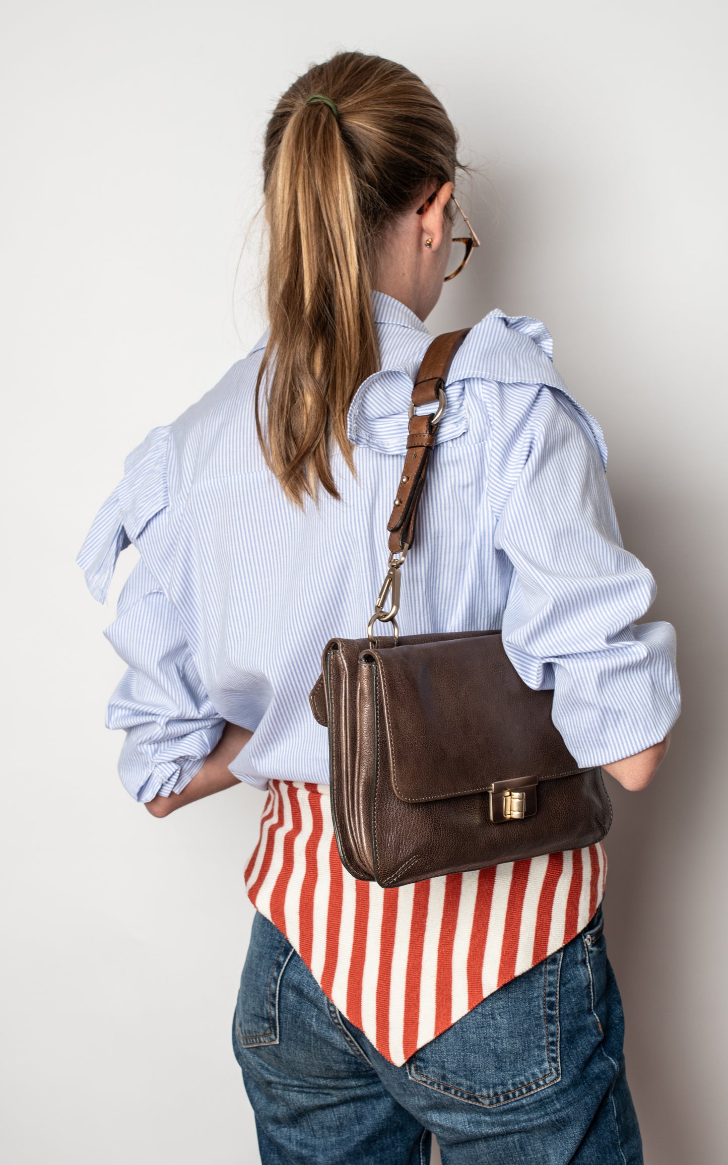 Bolso hombro piel