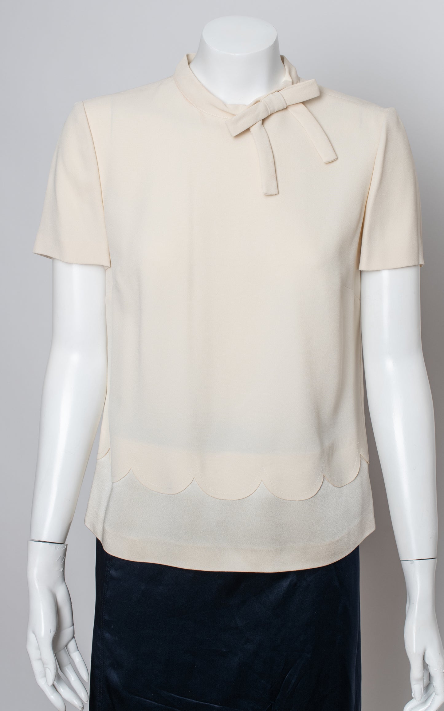 Blusa blanca manga corta