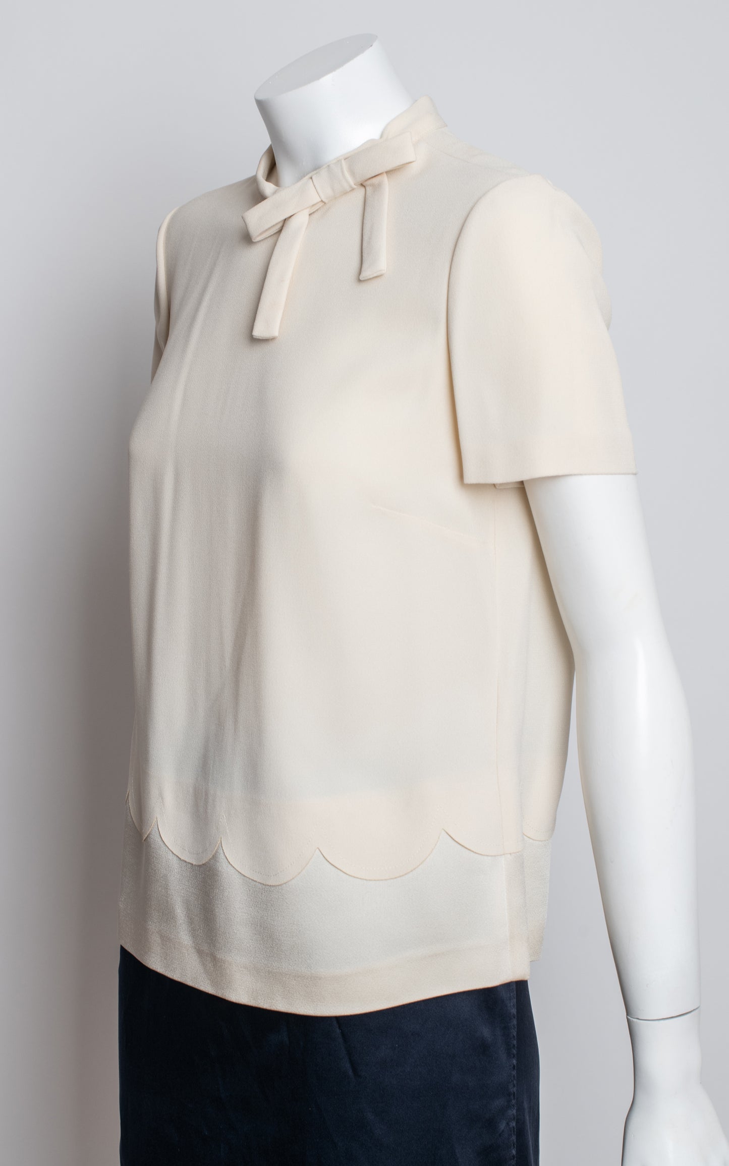 Blusa blanca manga corta