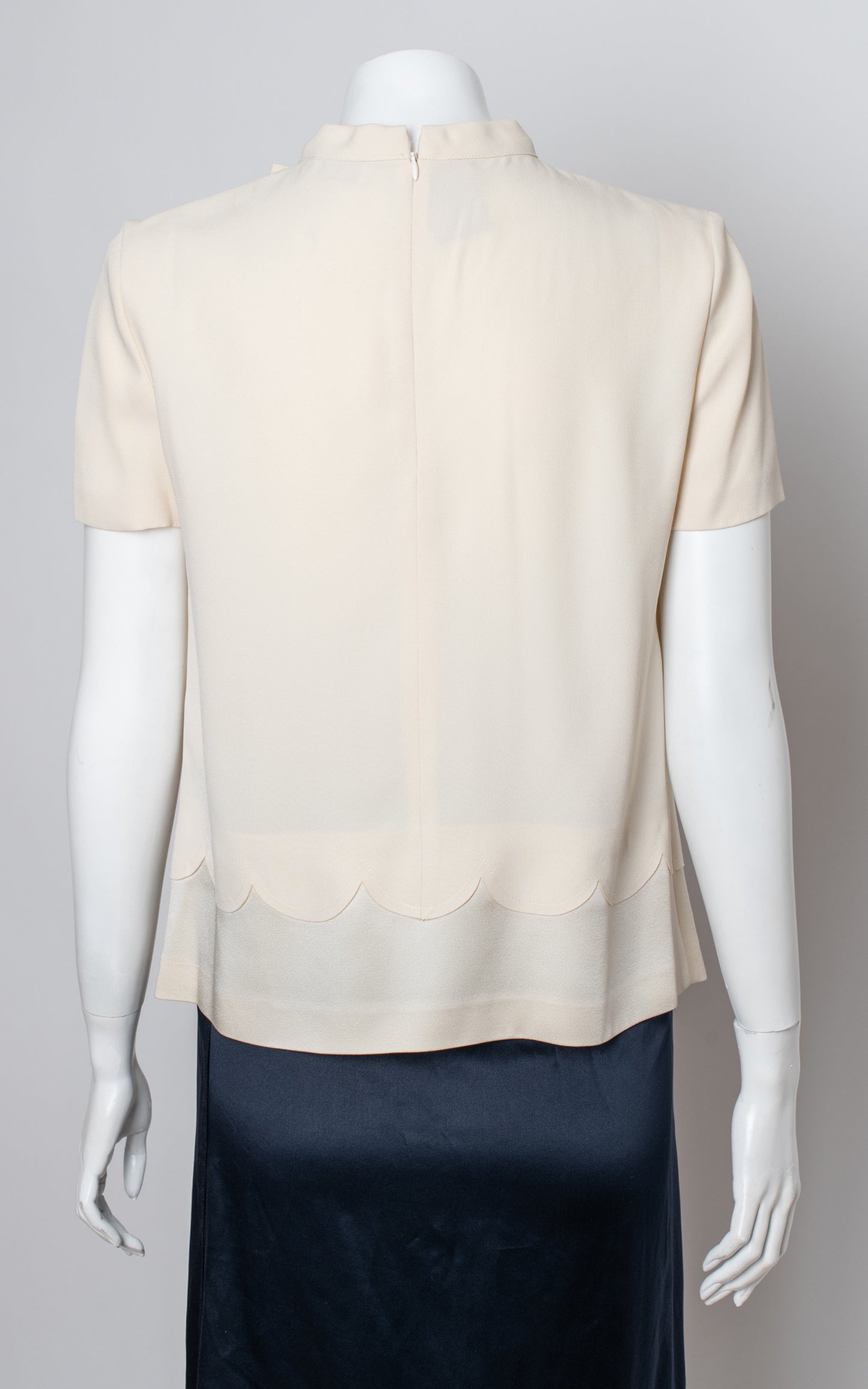 Blusa blanca manga corta