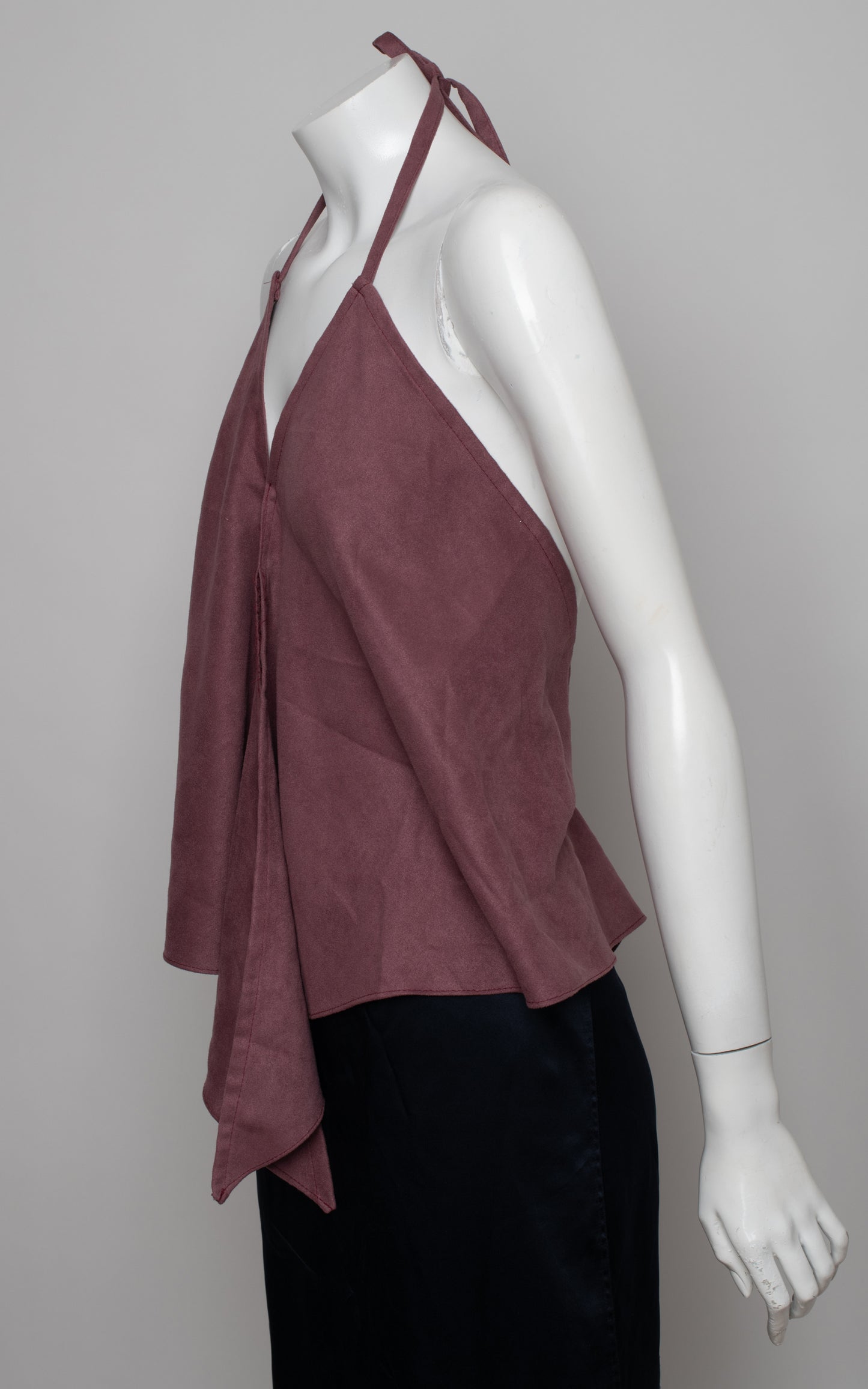 Top antelina atar al cuello