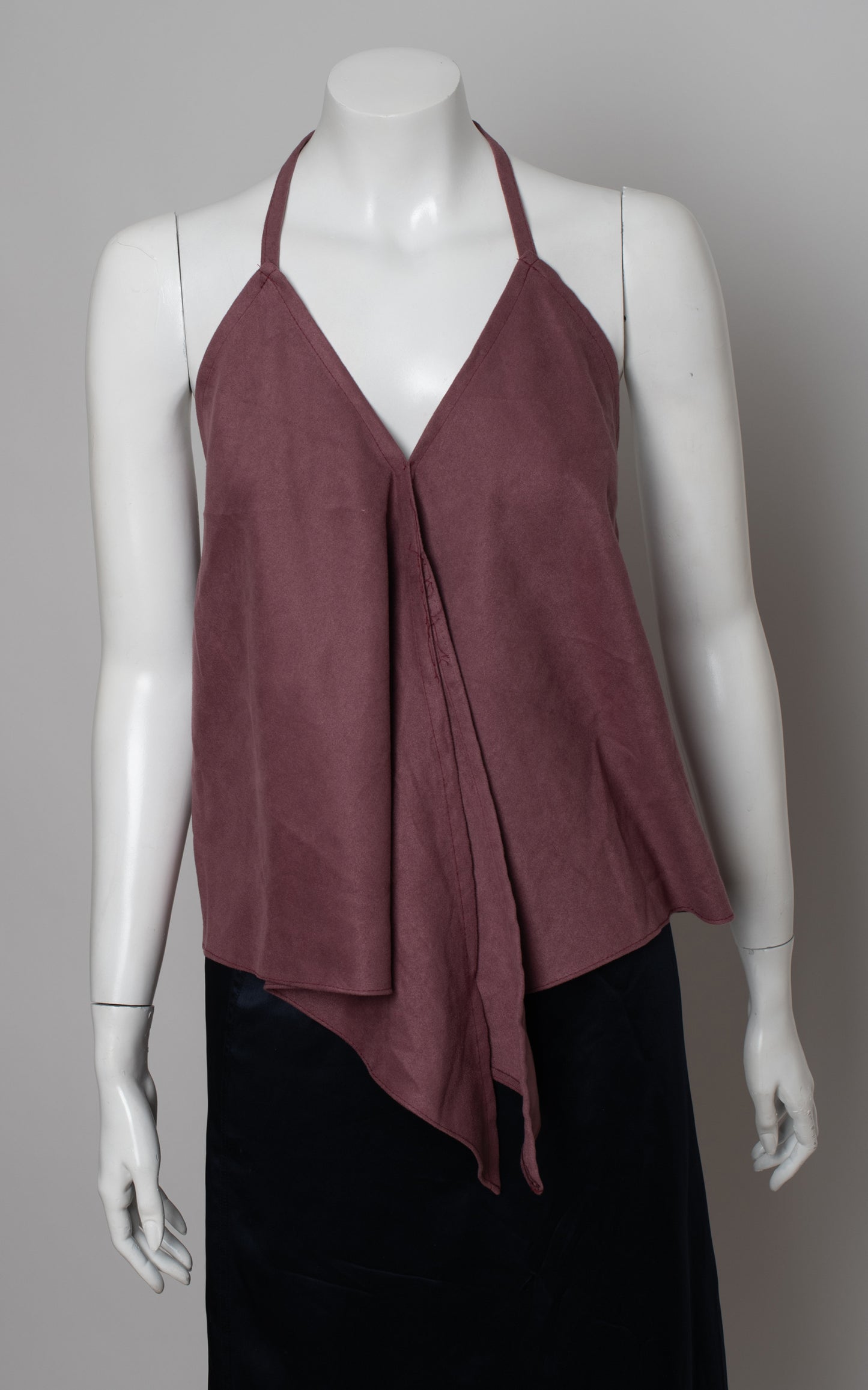 Top antelina atar al cuello