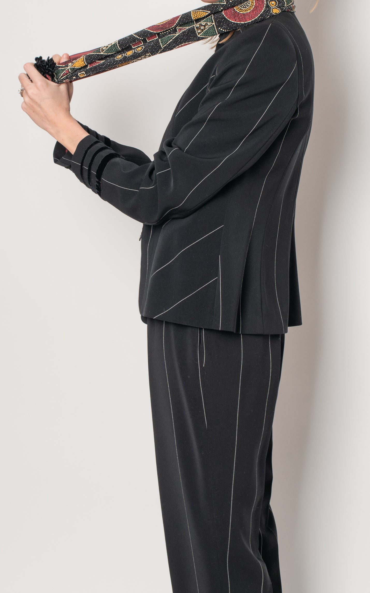 Traje de chaqueta raya diplomática